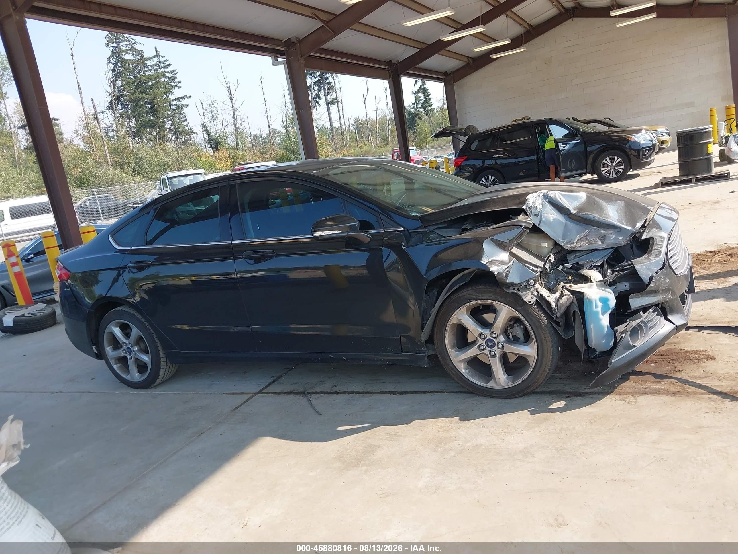 2013 Ford Fusion Se Black vin: 3FA6P0H79DR326334