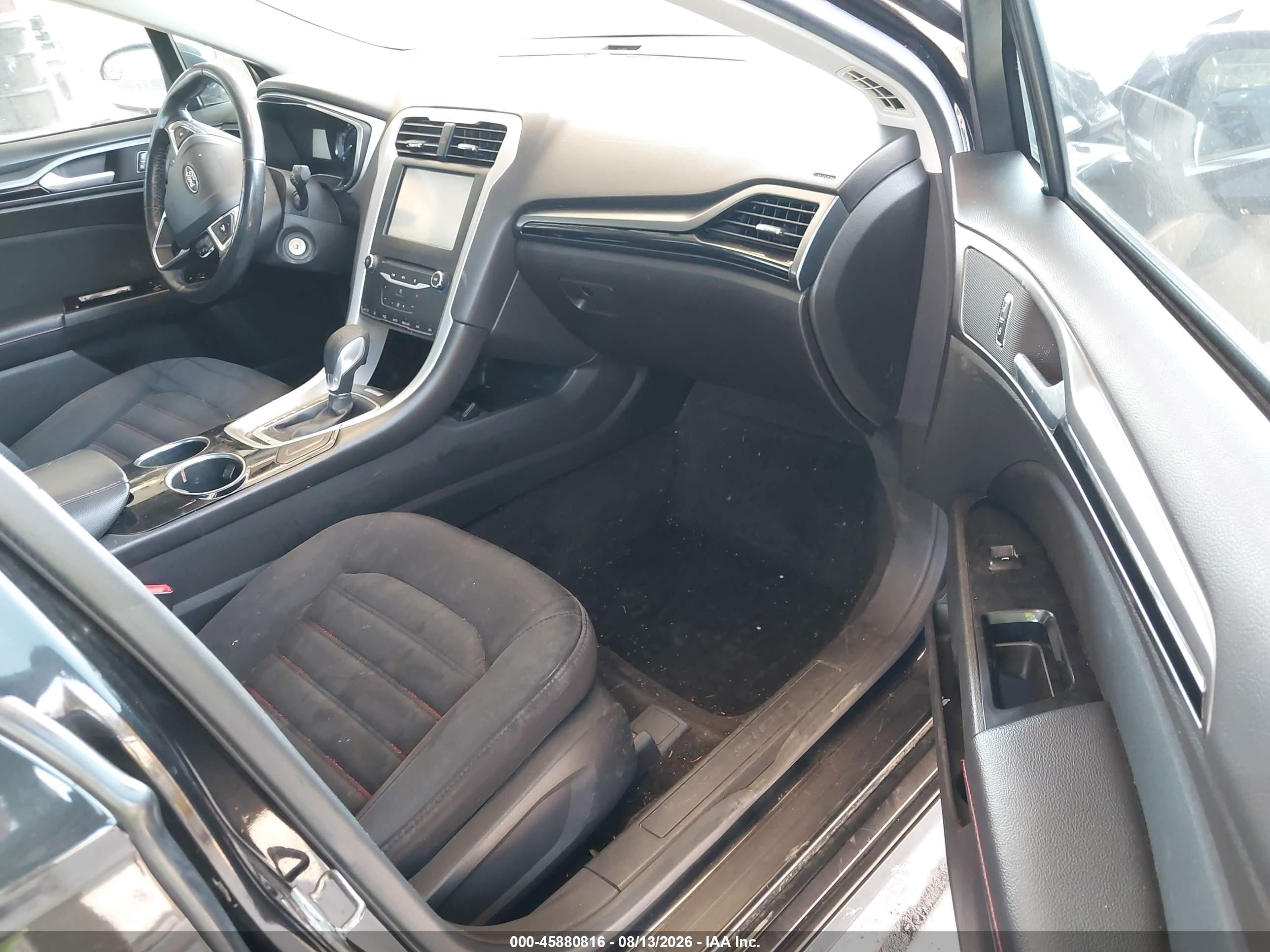 2013 Ford Fusion Se Black vin: 3FA6P0H79DR326334