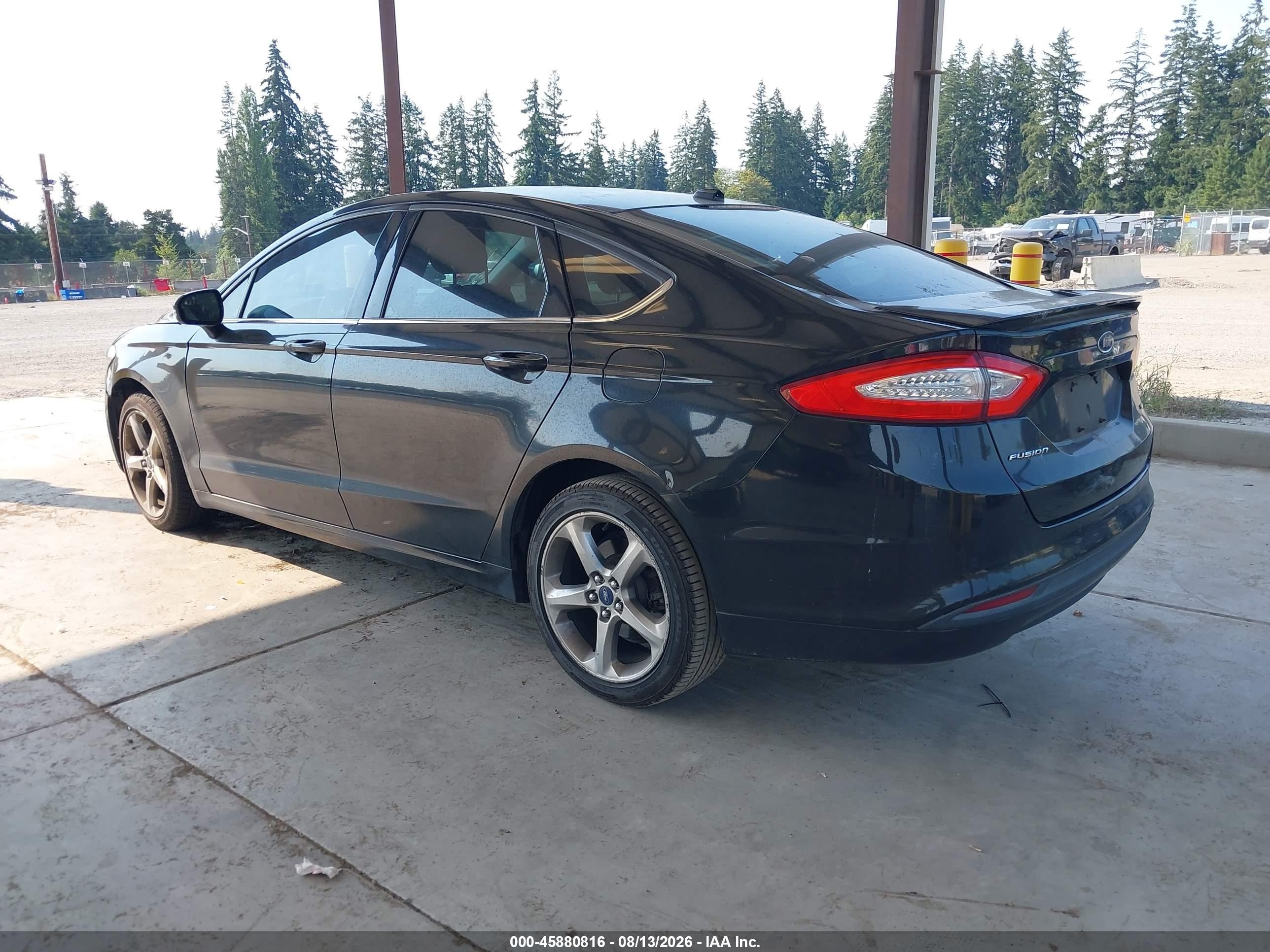 2013 Ford Fusion Se Black vin: 3FA6P0H79DR326334