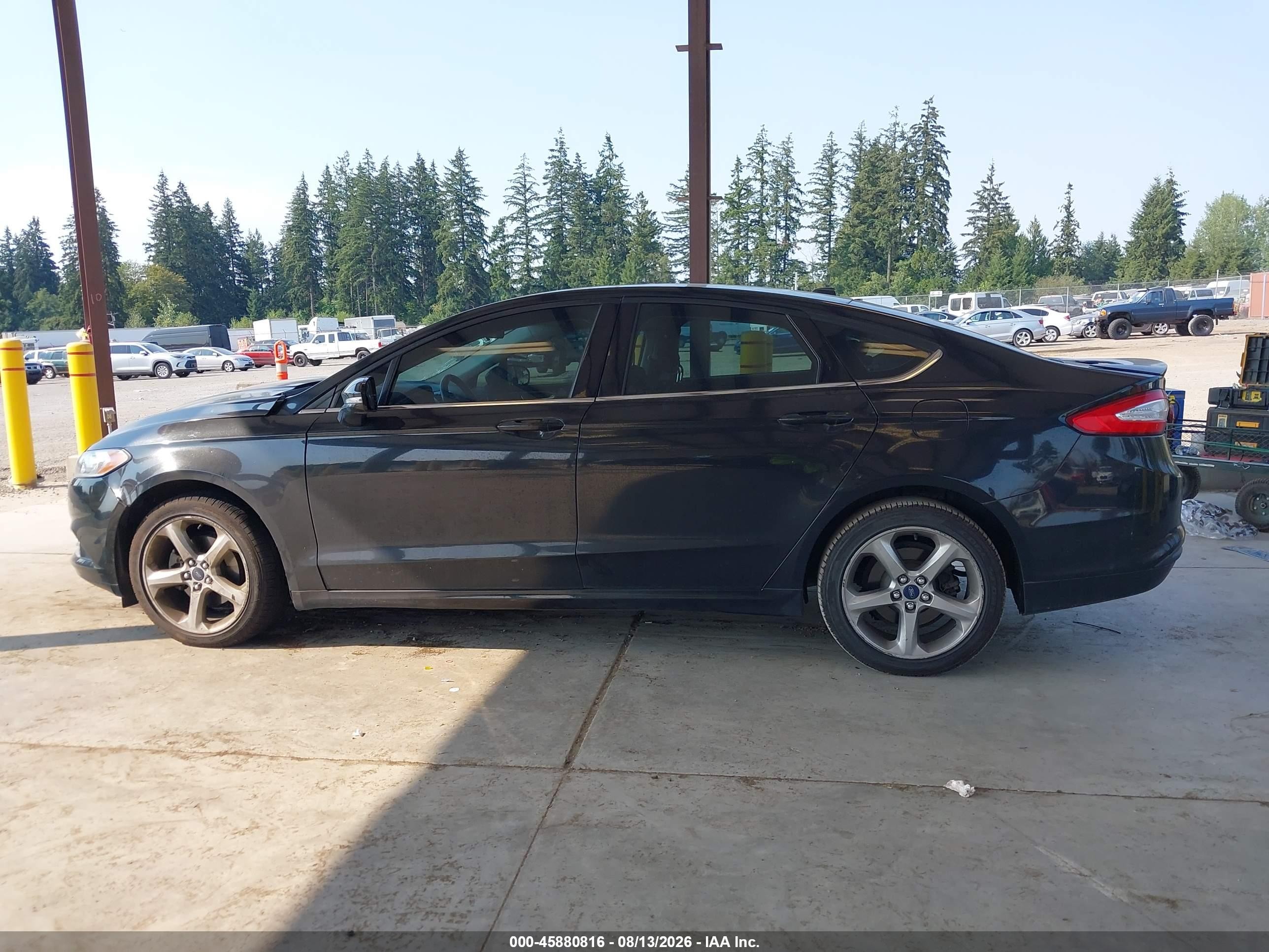 2013 Ford Fusion Se Black vin: 3FA6P0H79DR326334