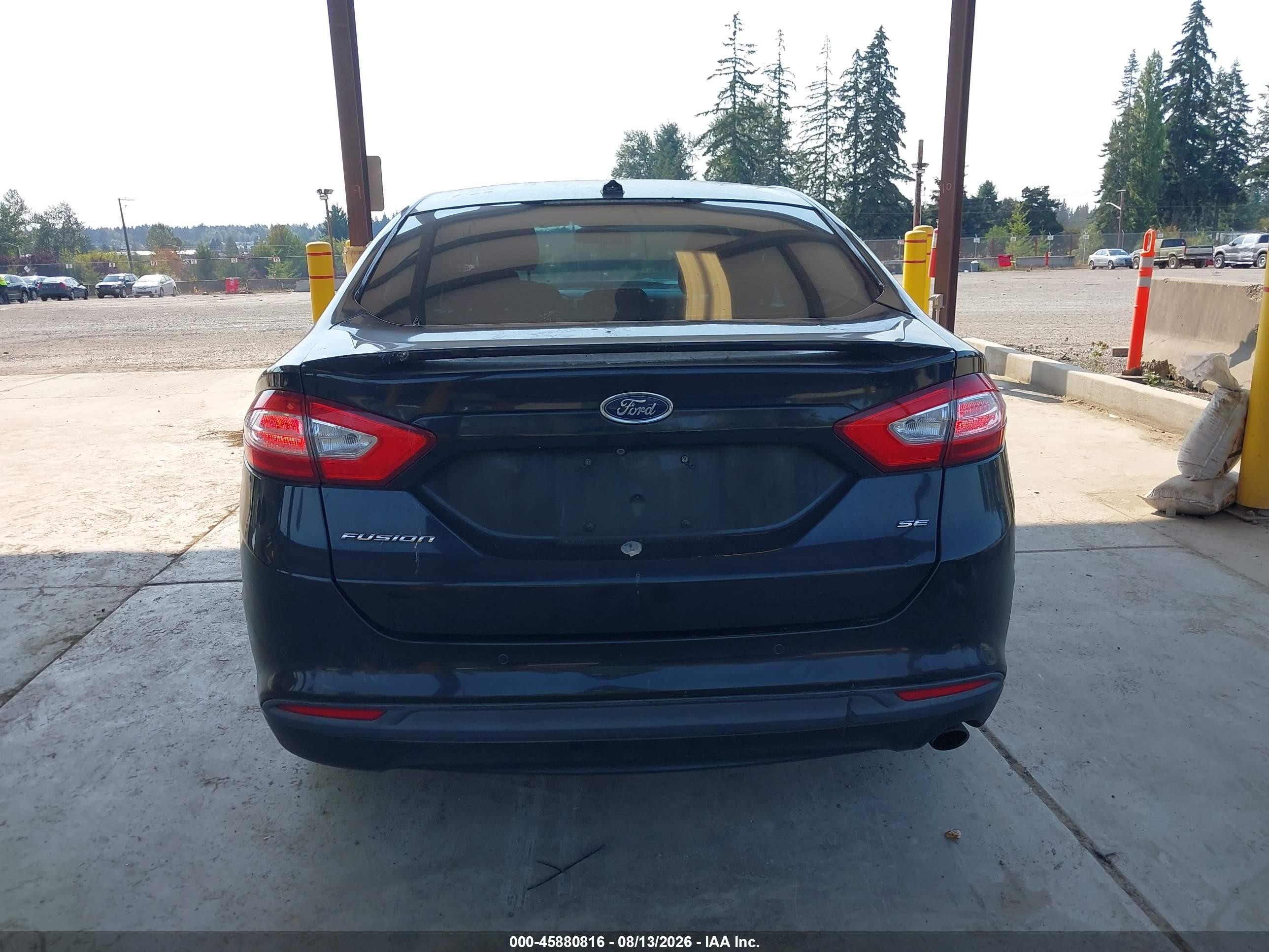 2013 Ford Fusion Se Black vin: 3FA6P0H79DR326334