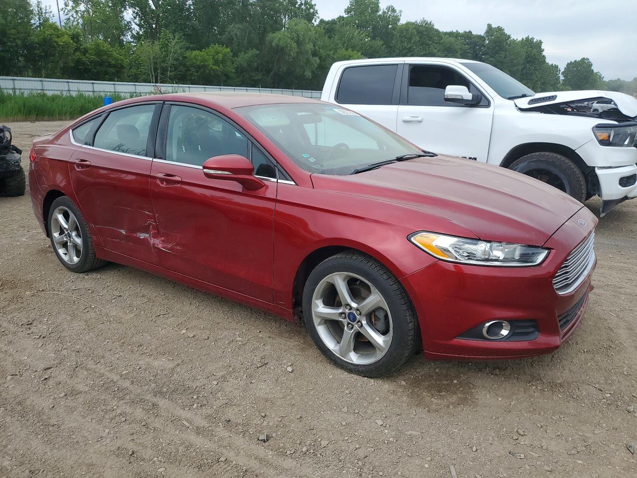 2013 Ford Fusion Se Red vin: 3FA6P0H79DR341402