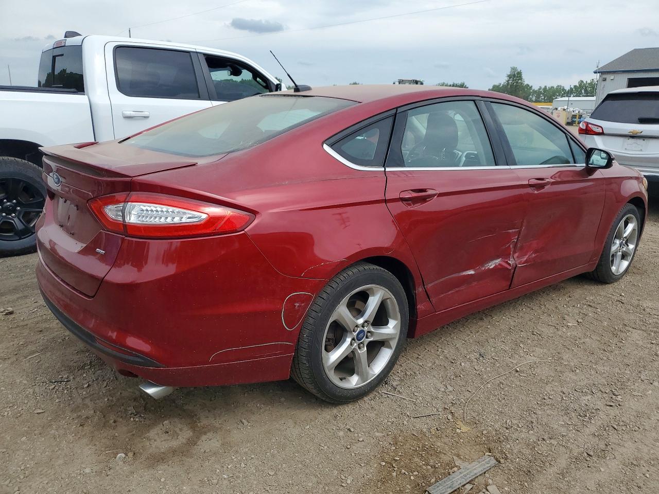 2013 Ford Fusion Se Red vin: 3FA6P0H79DR341402
