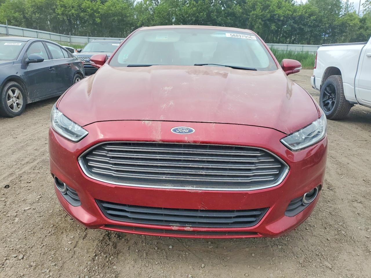 2013 Ford Fusion Se Red vin: 3FA6P0H79DR341402