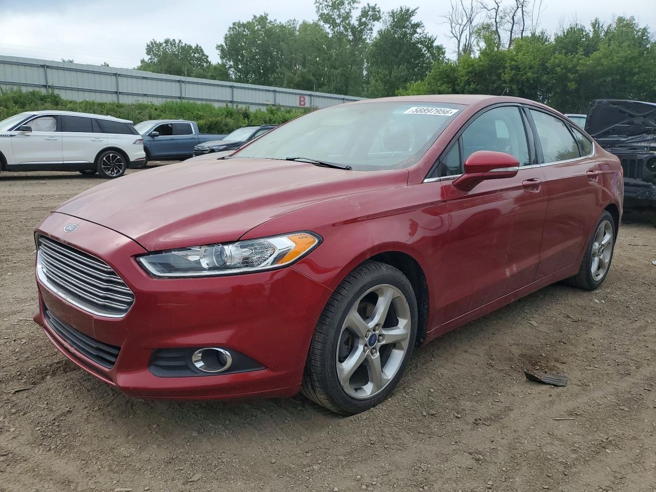 2013 Ford Fusion Se Red vin: 3FA6P0H79DR341402
