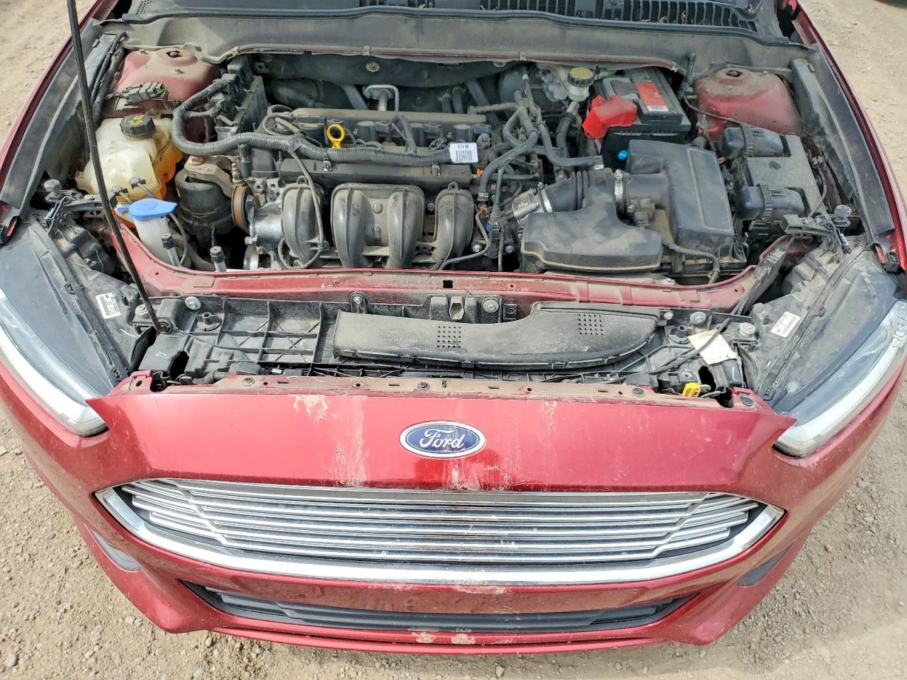 2013 Ford Fusion Se Red vin: 3FA6P0H79DR341402