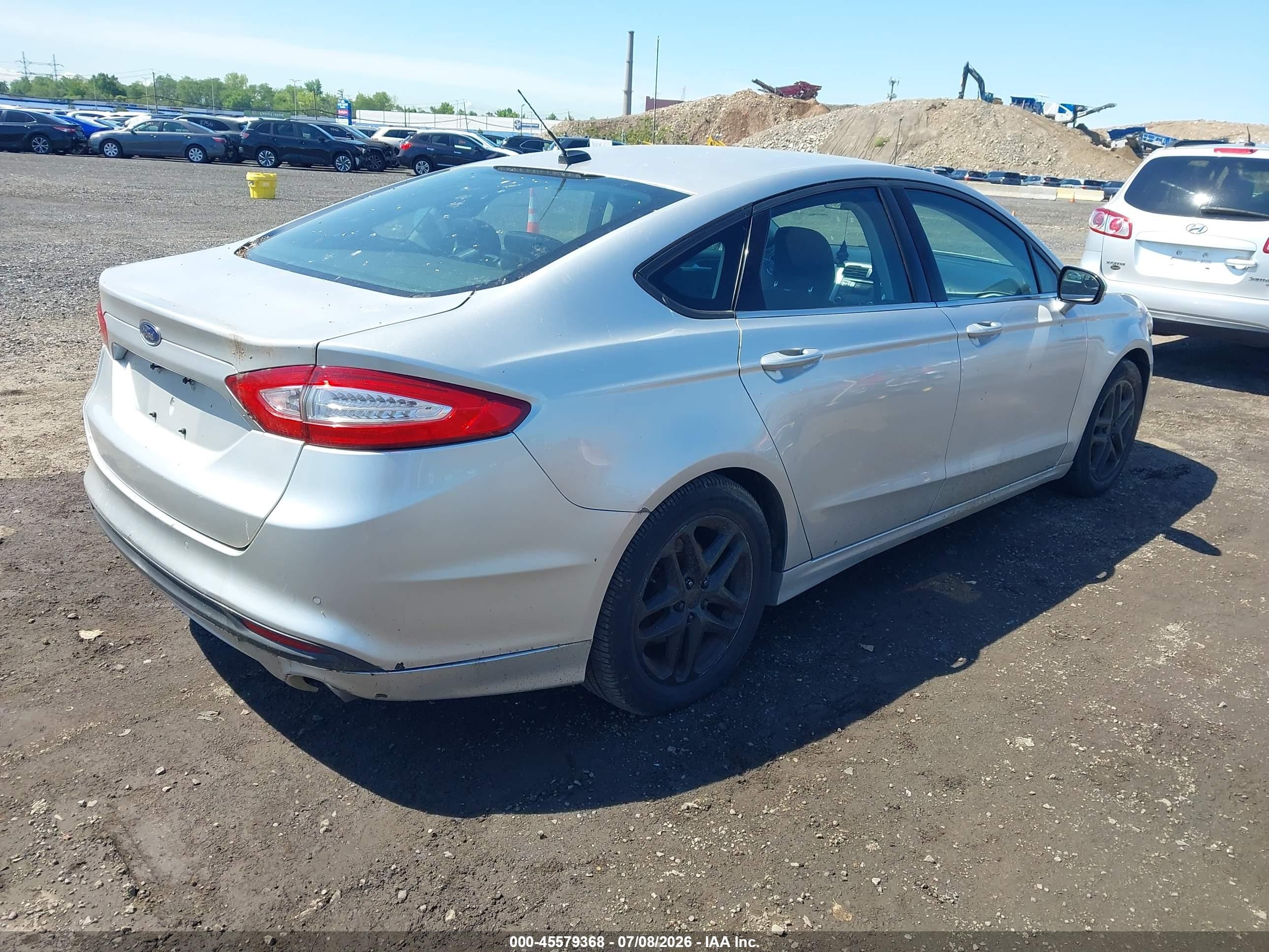 2013 Ford Fusion Se Gray vin: 3FA6P0H79DR348060