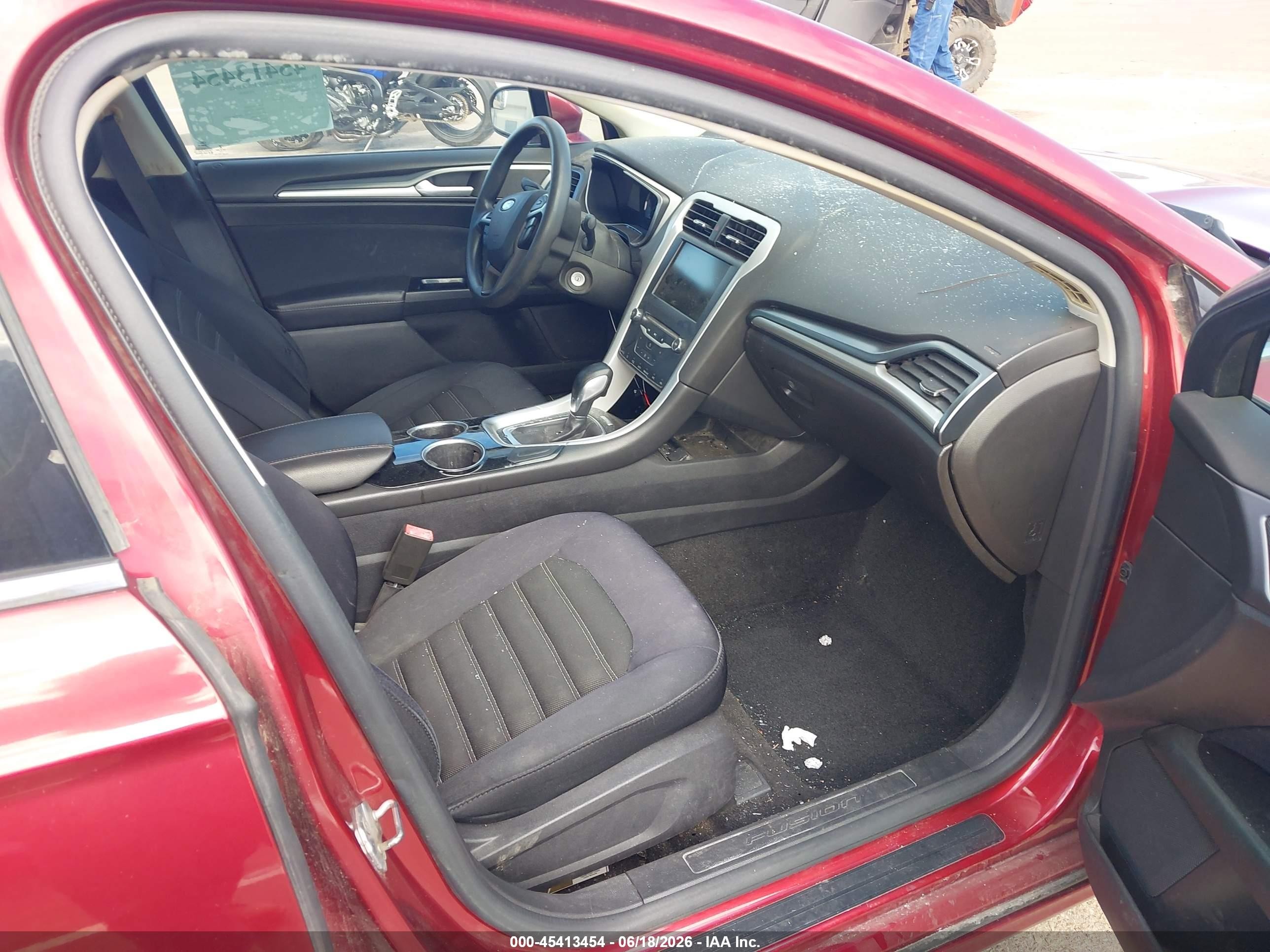 2013 Ford Fusion Se Red vin: 3FA6P0H79DR379292