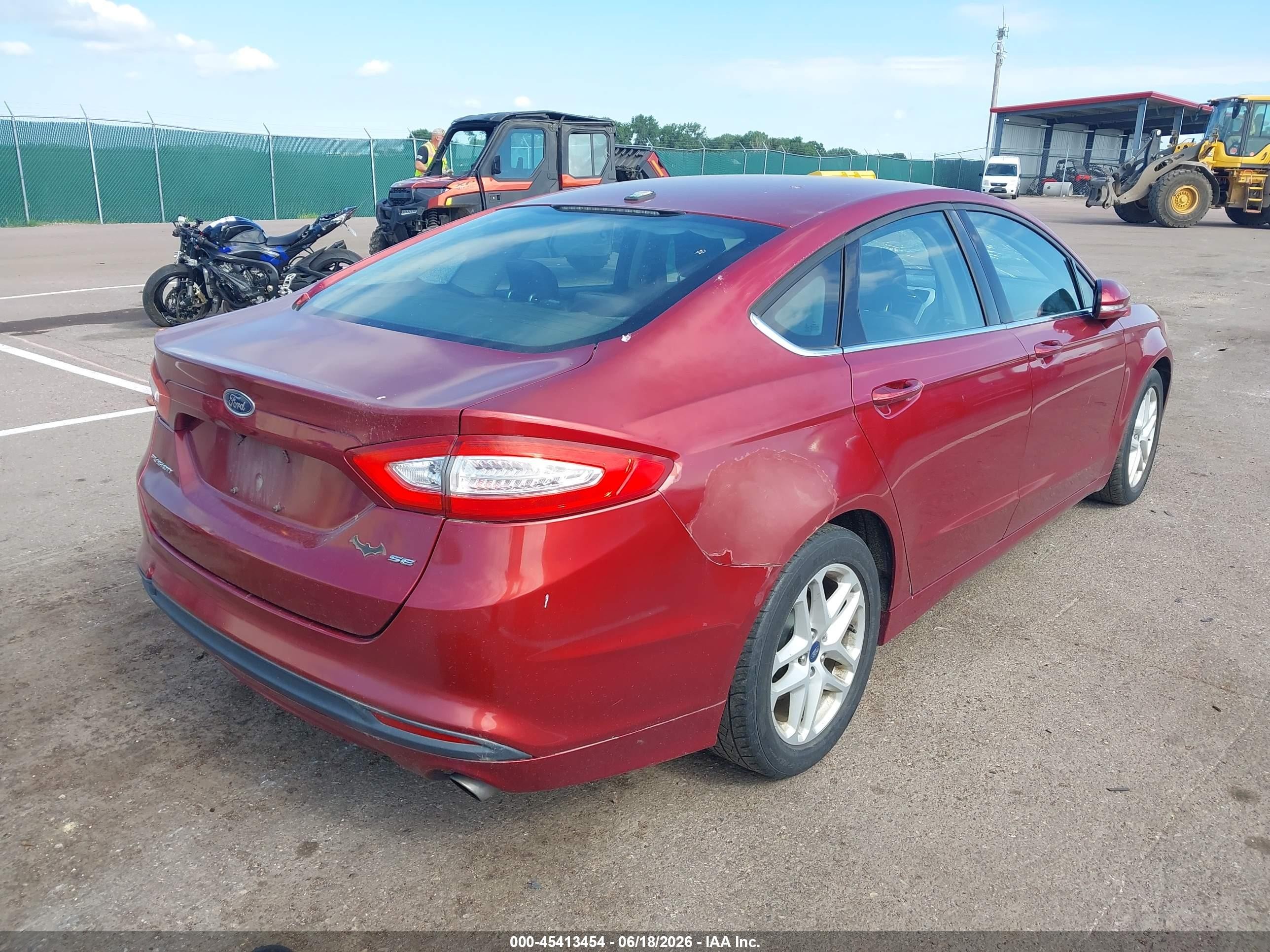 2013 Ford Fusion Se Red vin: 3FA6P0H79DR379292