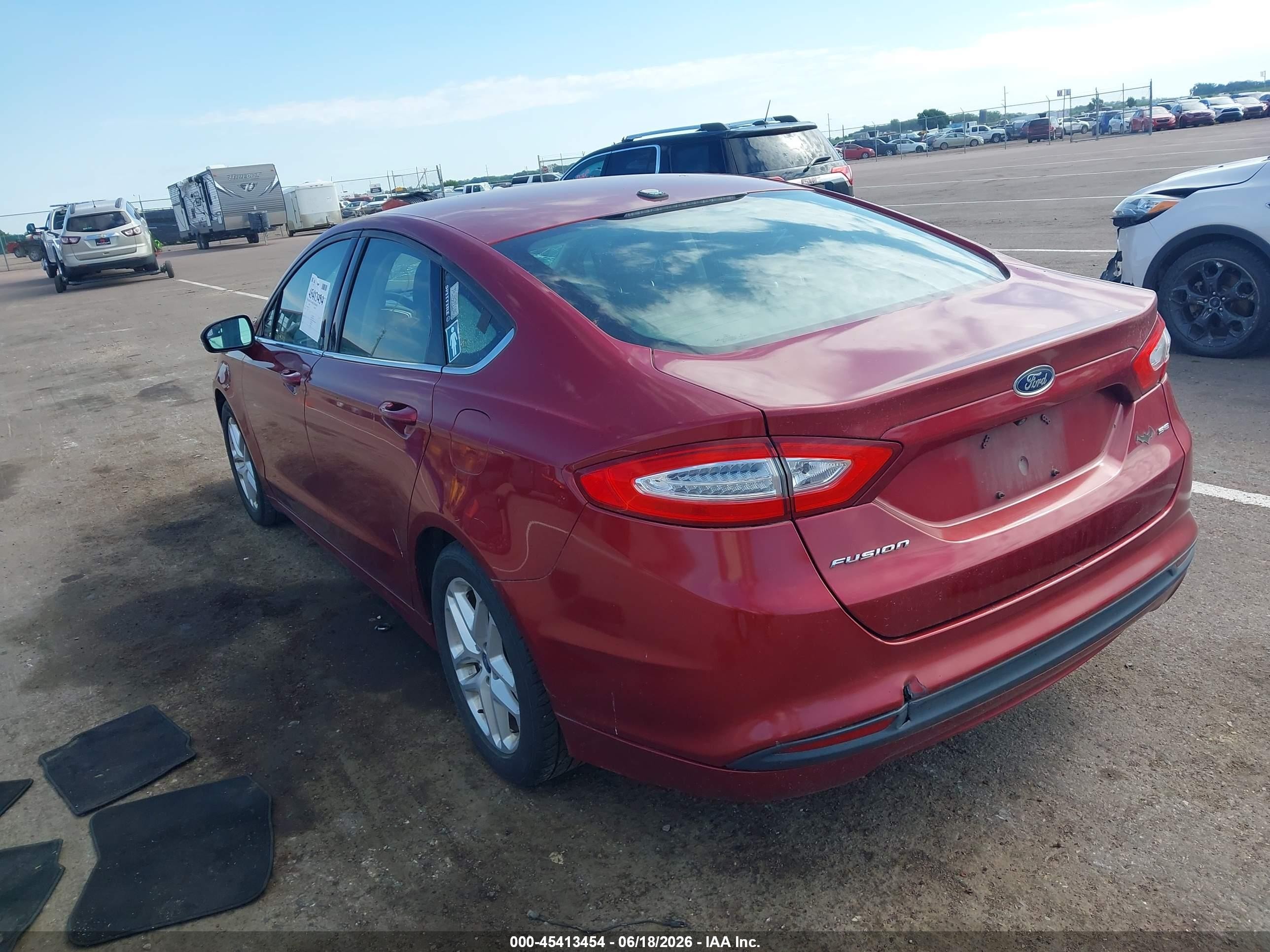 2013 Ford Fusion Se Red vin: 3FA6P0H79DR379292