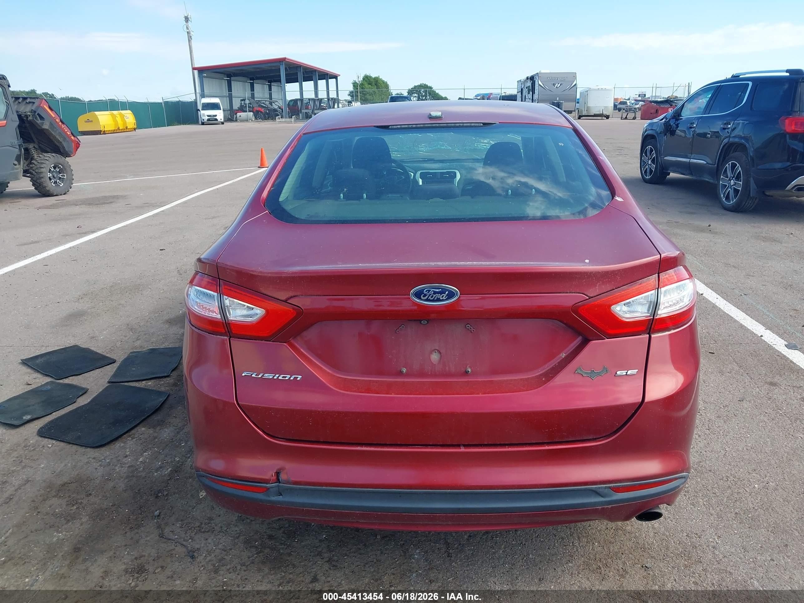 2013 Ford Fusion Se Red vin: 3FA6P0H79DR379292