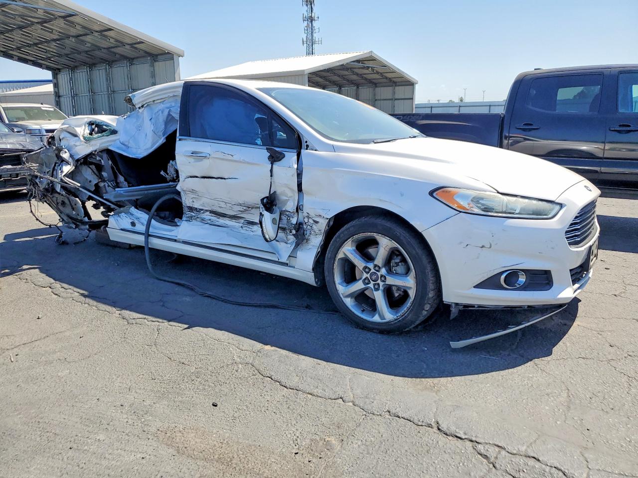 2014 Ford Fusion Se White vin: 3FA6P0H79ER112199