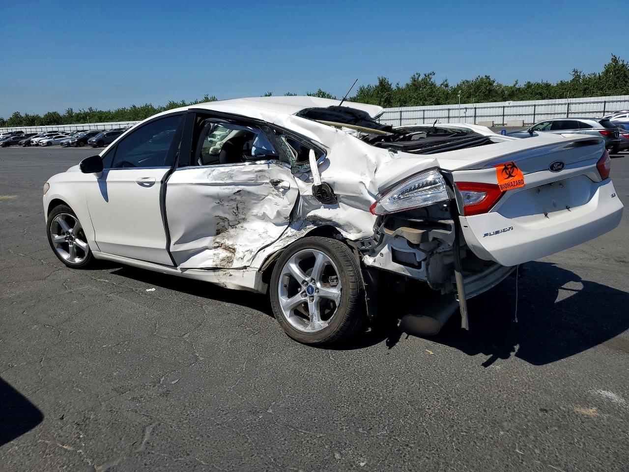 2014 Ford Fusion Se White vin: 3FA6P0H79ER112199