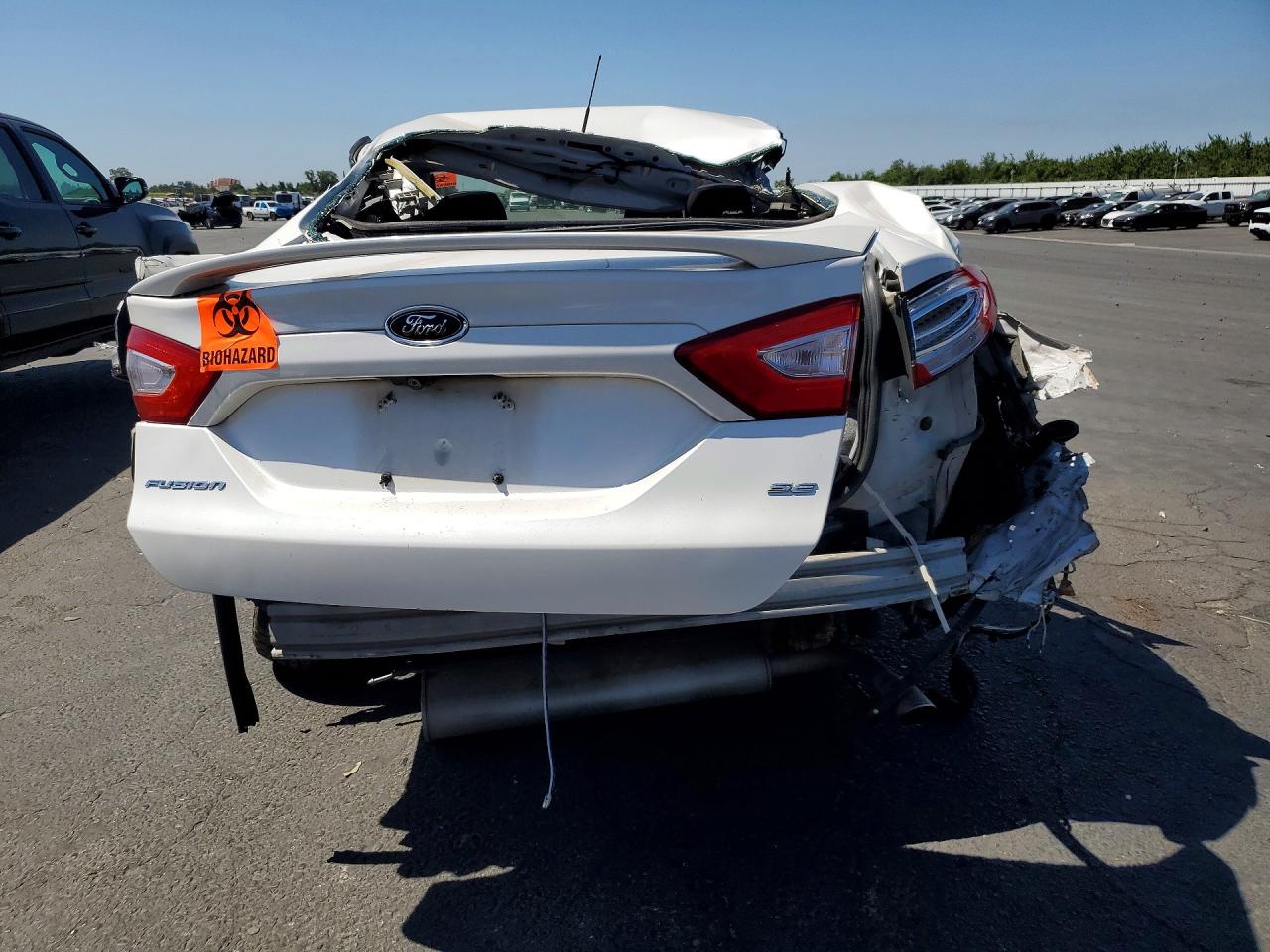 2014 Ford Fusion Se White vin: 3FA6P0H79ER112199