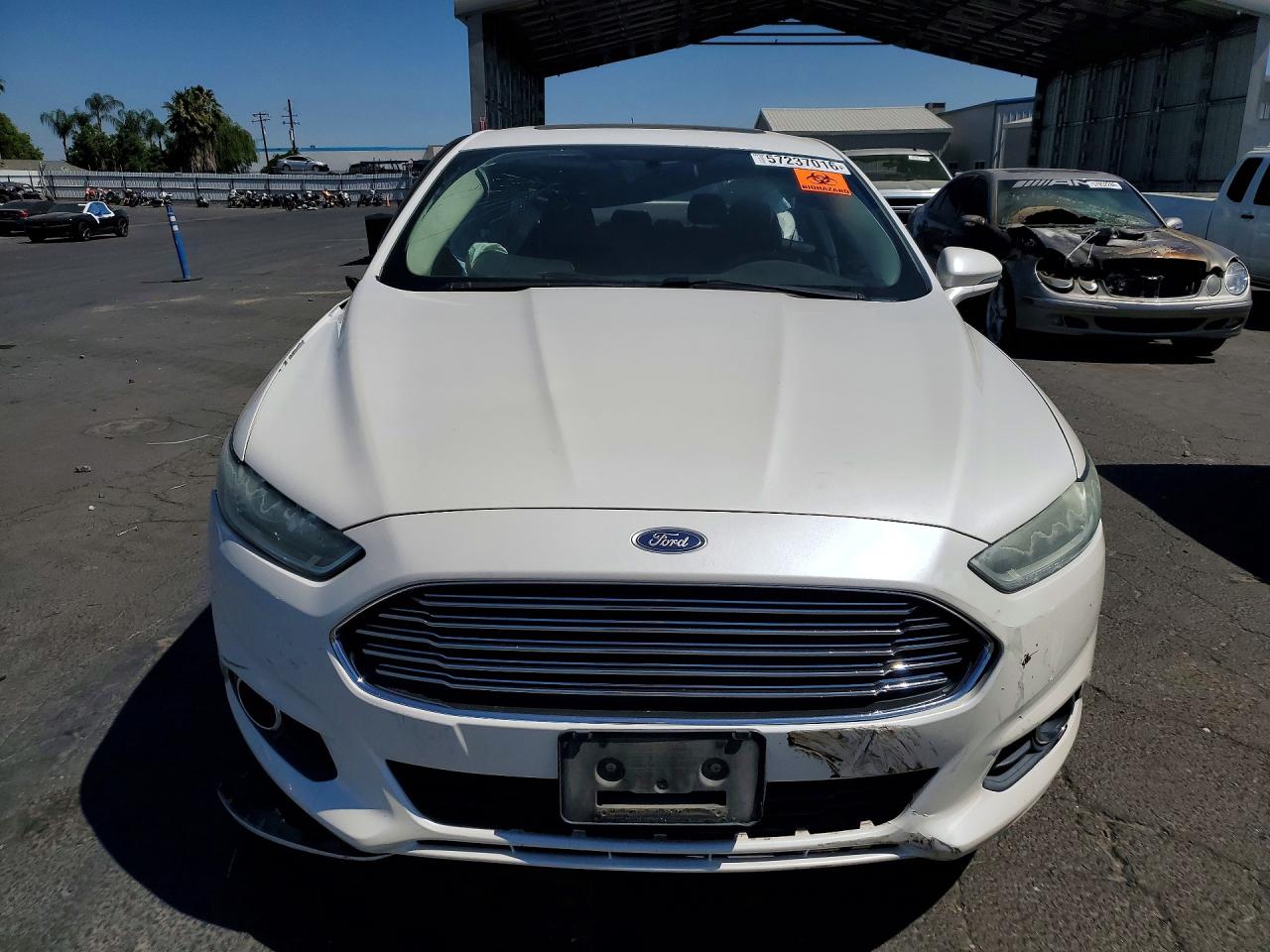2014 Ford Fusion Se White vin: 3FA6P0H79ER112199