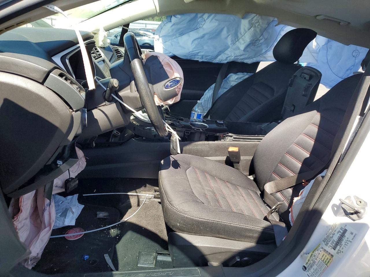 2014 Ford Fusion Se White vin: 3FA6P0H79ER112199