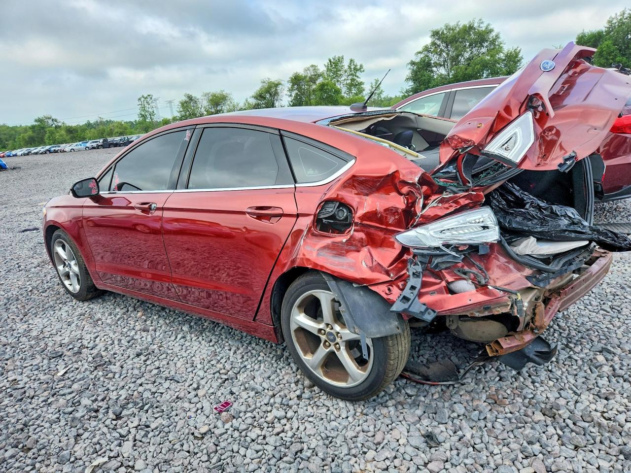 2014 Ford Fusion Se Red vin: 3FA6P0H79ER126958