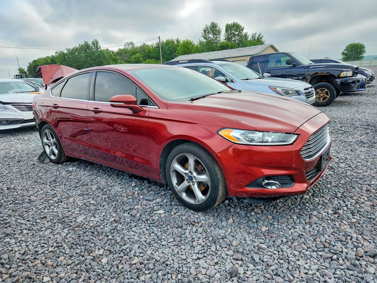 2014 Ford Fusion Se Red vin: 3FA6P0H79ER126958