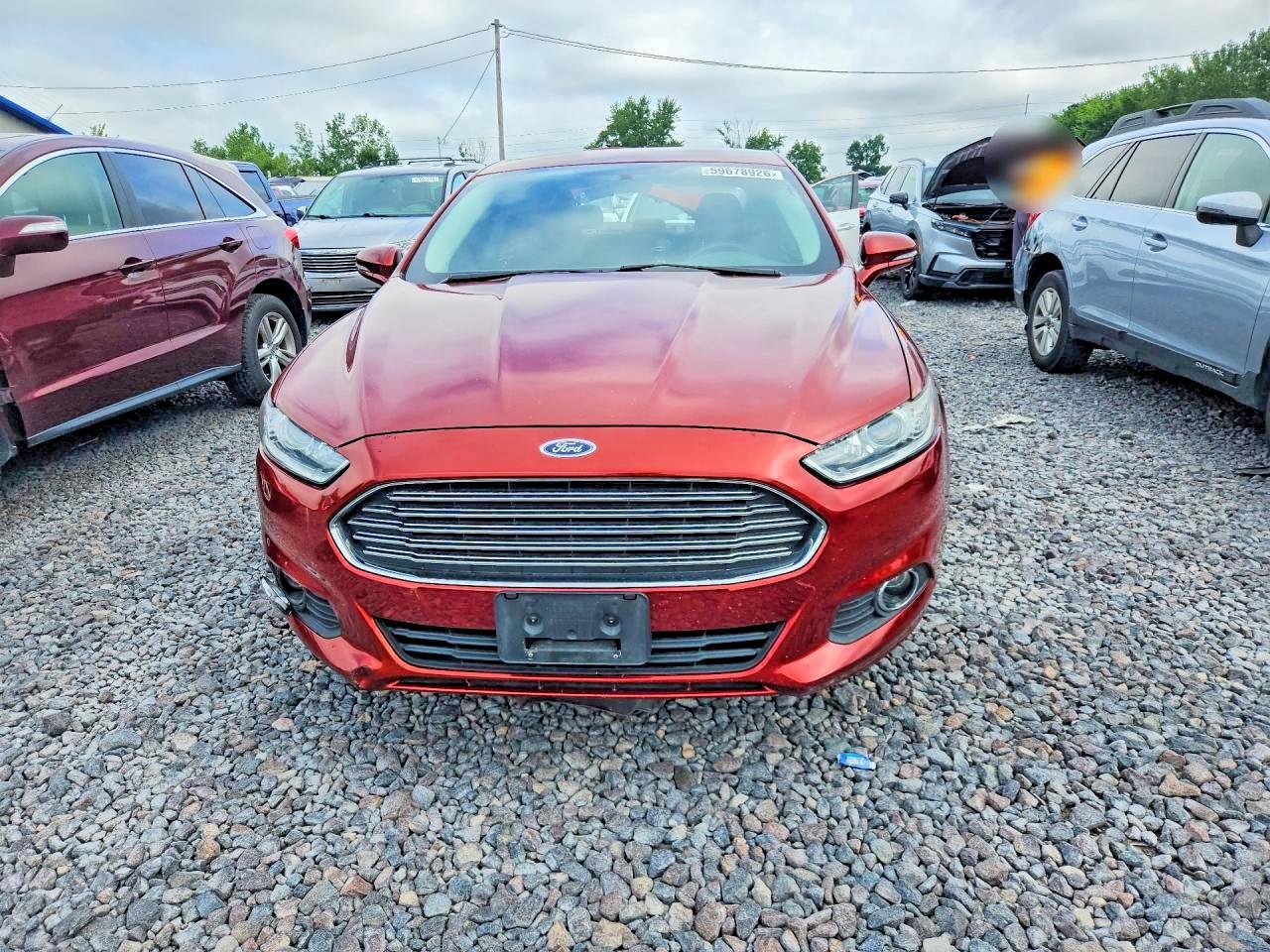 2014 Ford Fusion Se Red vin: 3FA6P0H79ER126958