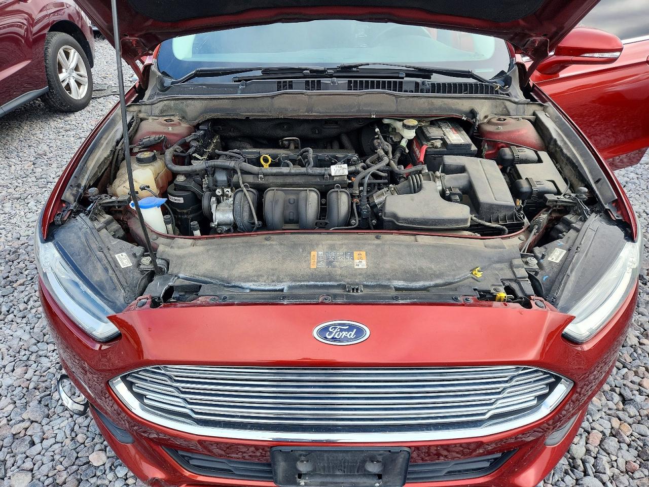 2014 Ford Fusion Se Red vin: 3FA6P0H79ER126958