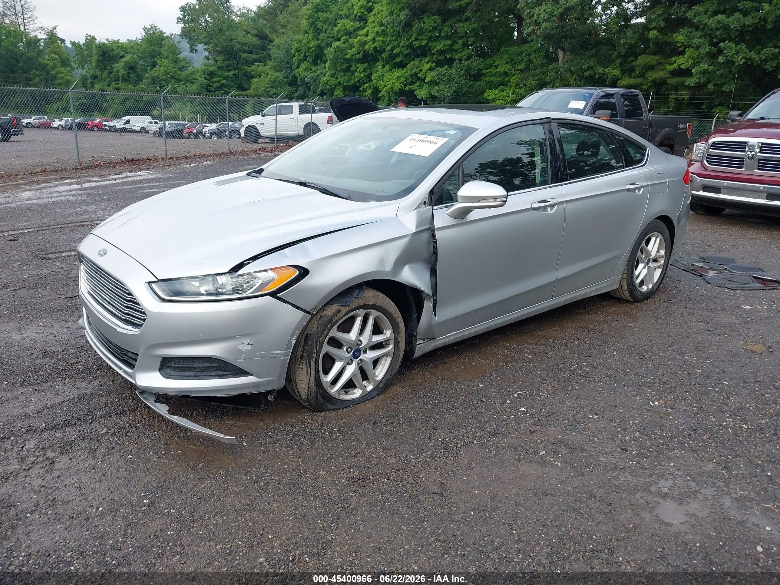 2014 Ford Fusion Se Silver vin: 3FA6P0H79ER127267