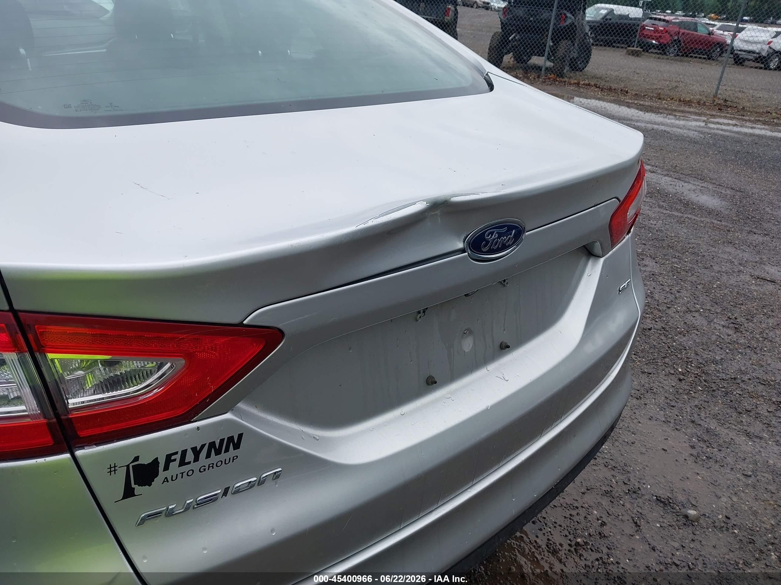 2014 Ford Fusion Se Silver vin: 3FA6P0H79ER127267