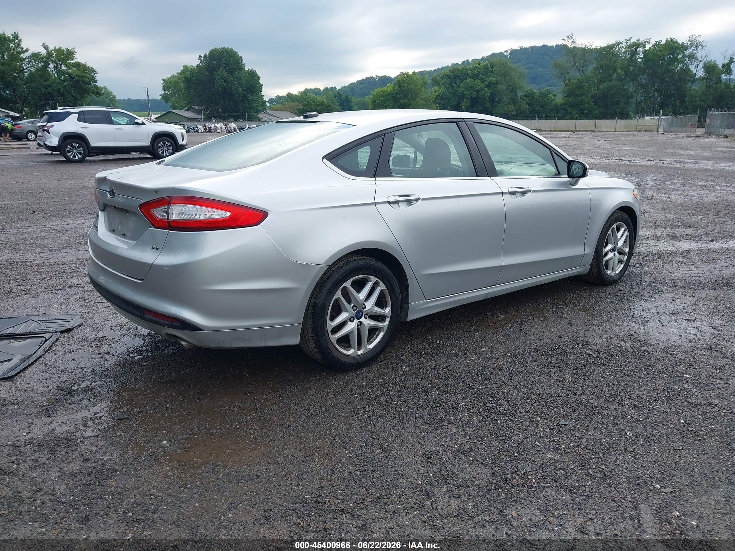 2014 Ford Fusion Se Silver vin: 3FA6P0H79ER127267