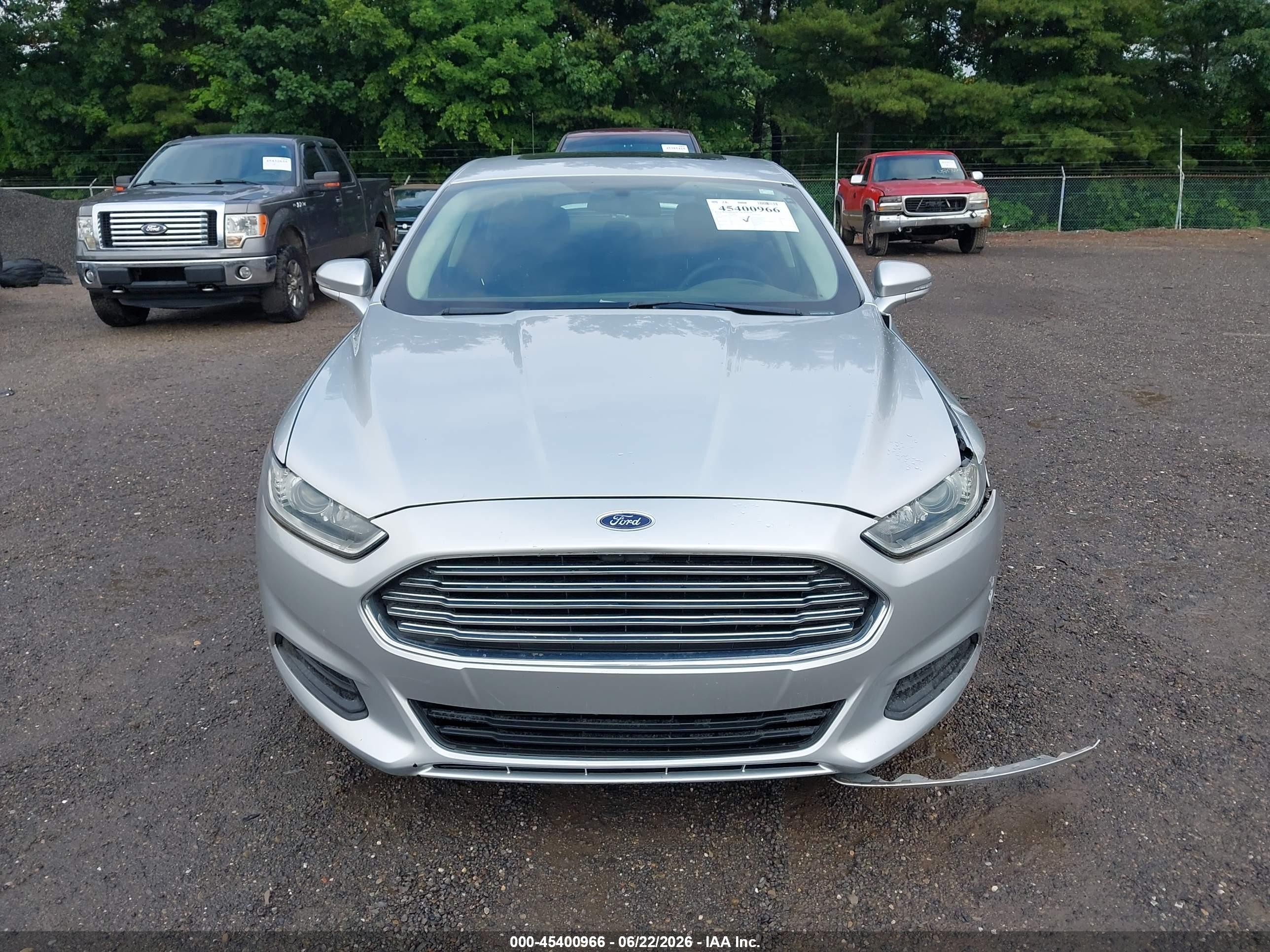2014 Ford Fusion Se Silver vin: 3FA6P0H79ER127267