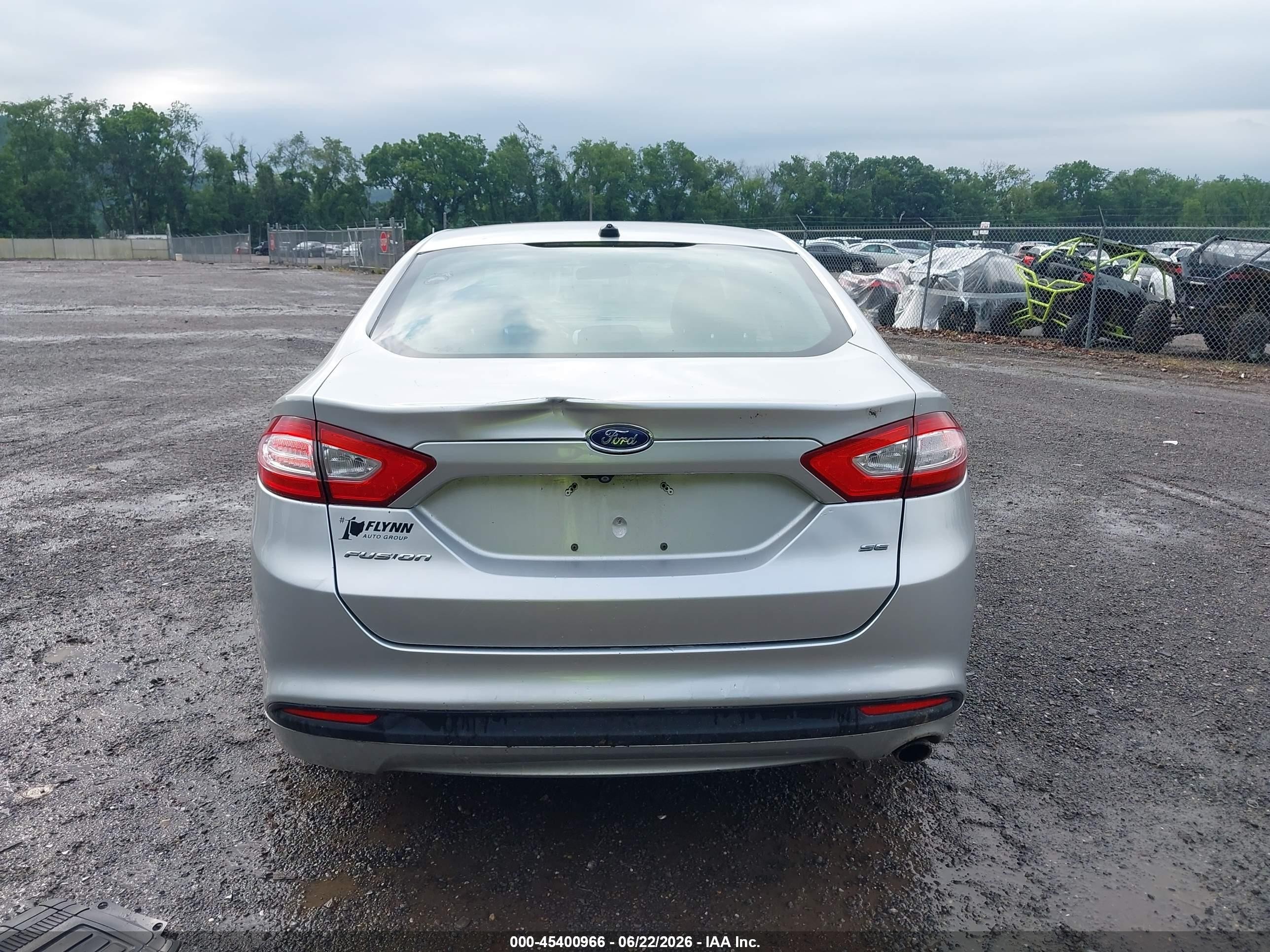 2014 Ford Fusion Se Silver vin: 3FA6P0H79ER127267