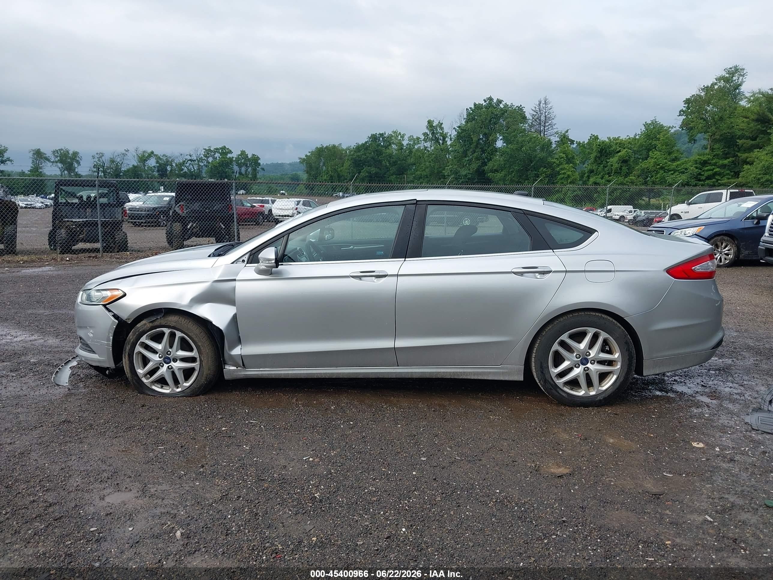 2014 Ford Fusion Se Silver vin: 3FA6P0H79ER127267