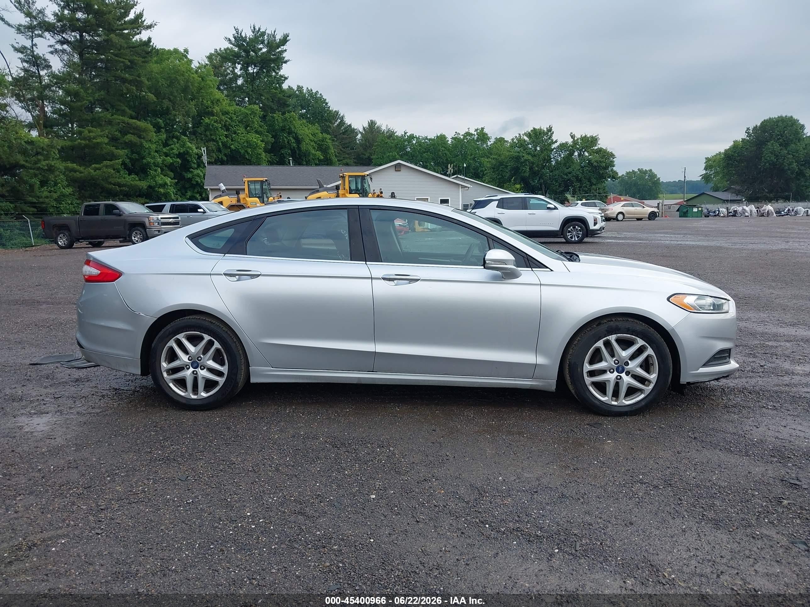 2014 Ford Fusion Se Silver vin: 3FA6P0H79ER127267