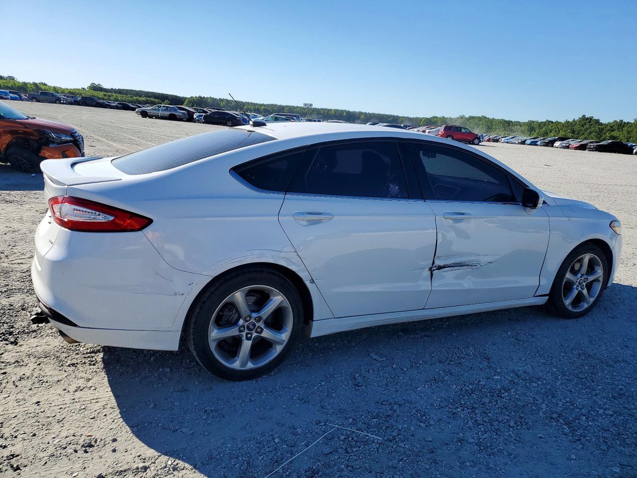 2014 Ford Fusion Se White vin: 3FA6P0H79ER189803