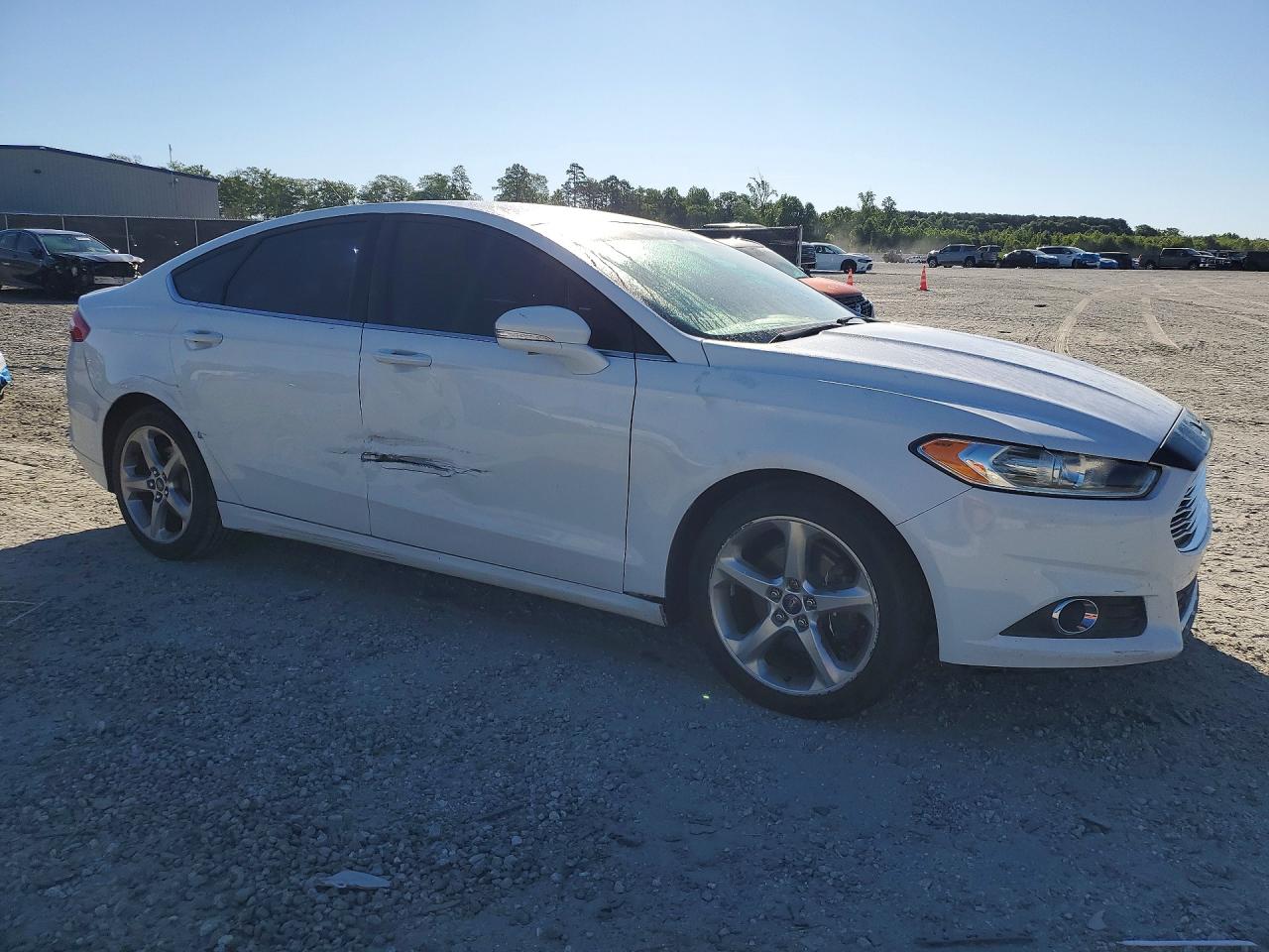 2014 Ford Fusion Se White vin: 3FA6P0H79ER189803