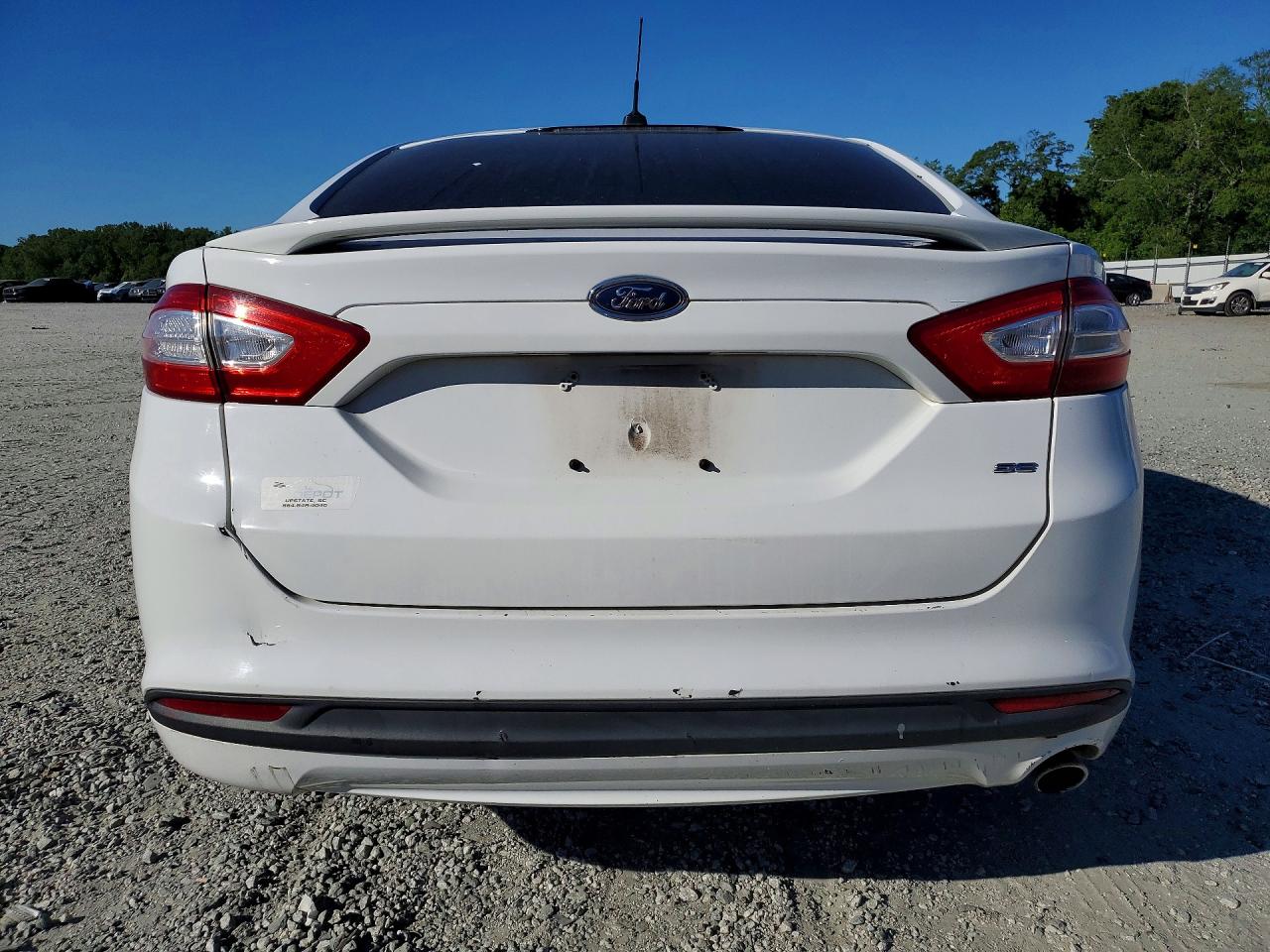 2014 Ford Fusion Se White vin: 3FA6P0H79ER189803