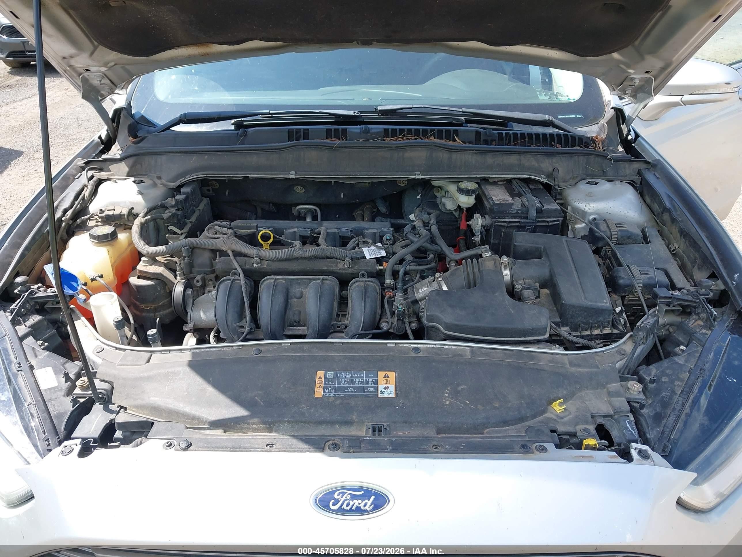 2014 Ford Fusion Se Silver vin: 3FA6P0H79ER196332