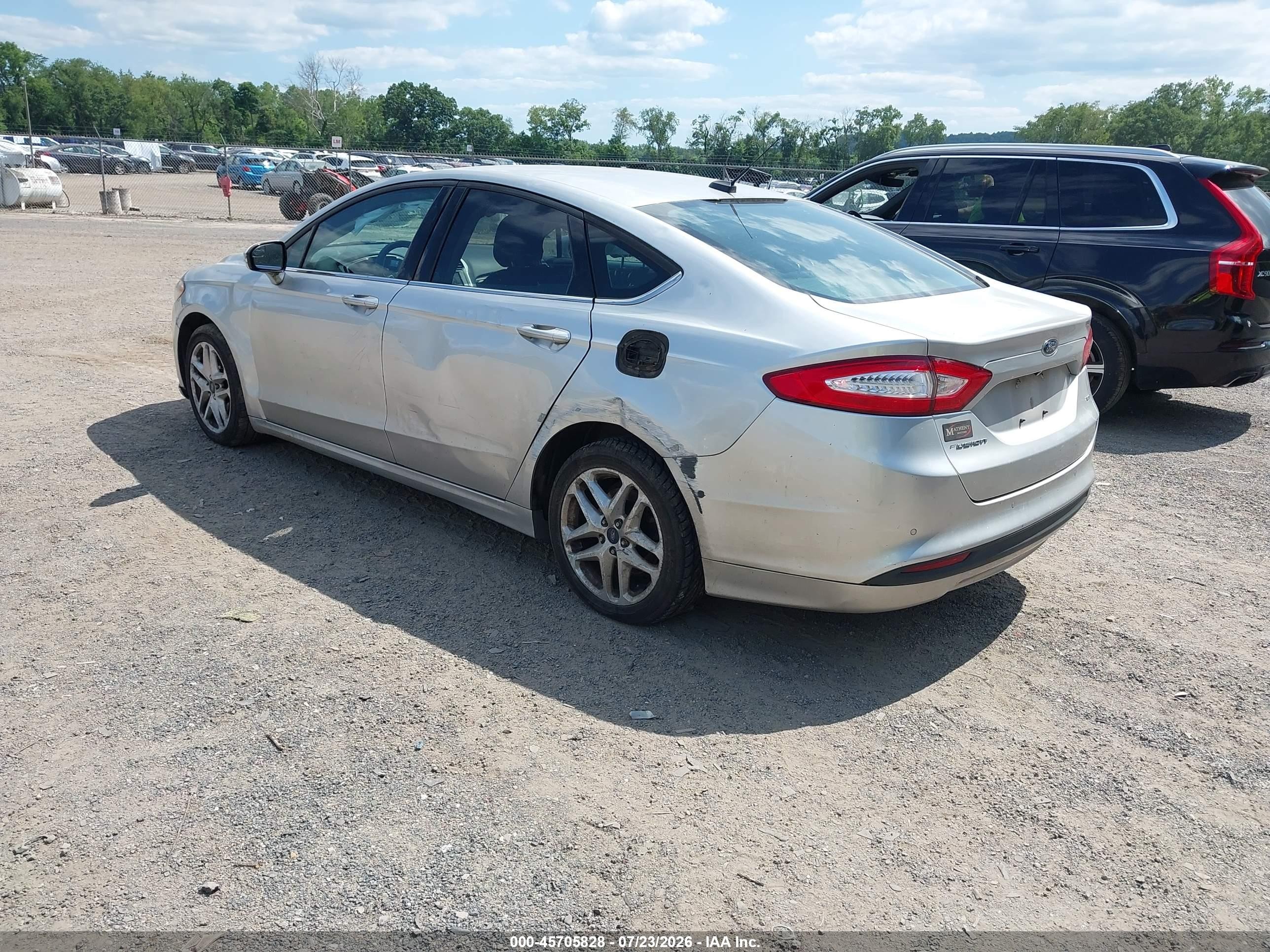 2014 Ford Fusion Se Silver vin: 3FA6P0H79ER196332