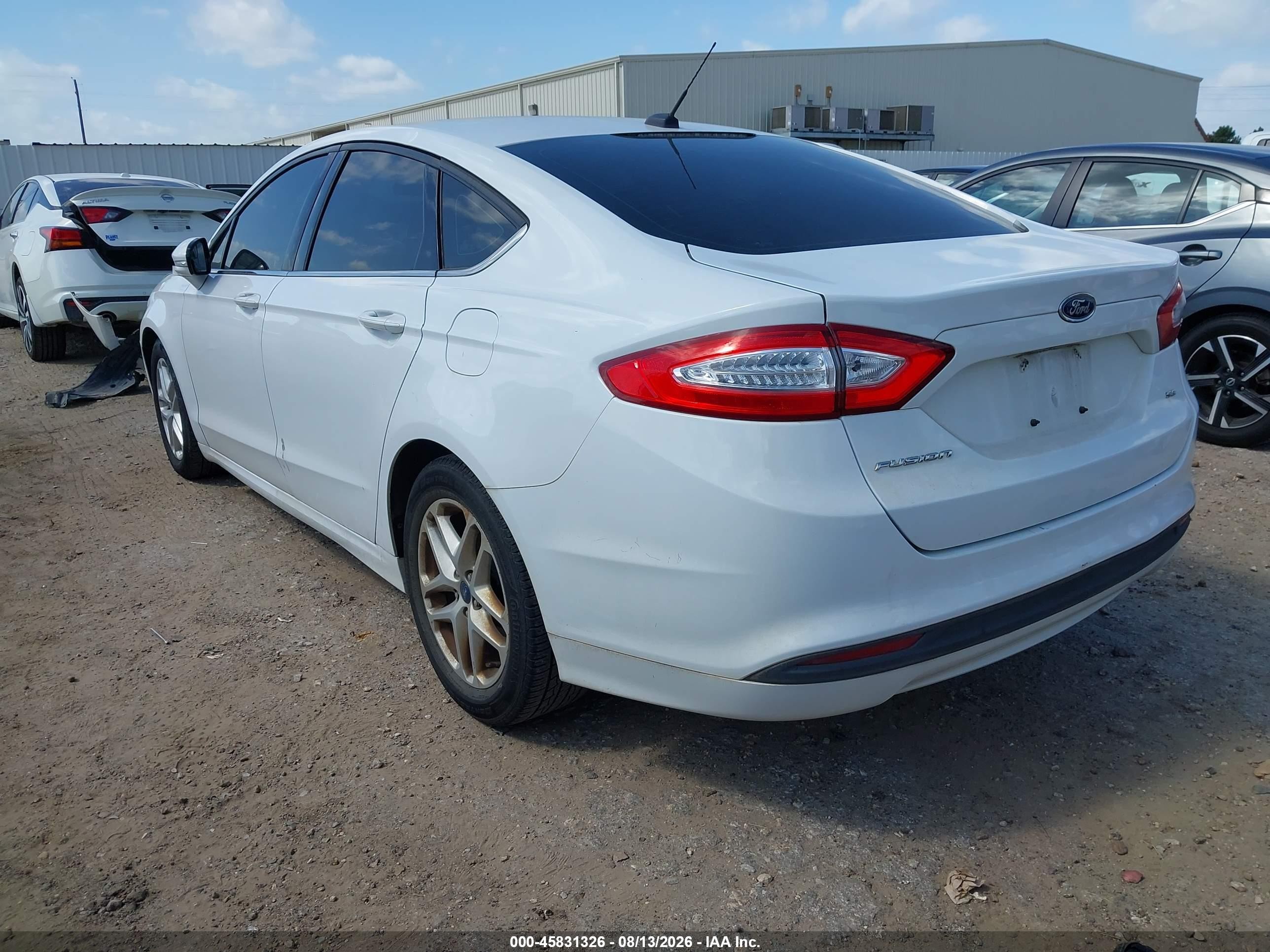 2014 Ford Fusion Se Белый vin: 3FA6P0H79ER207300