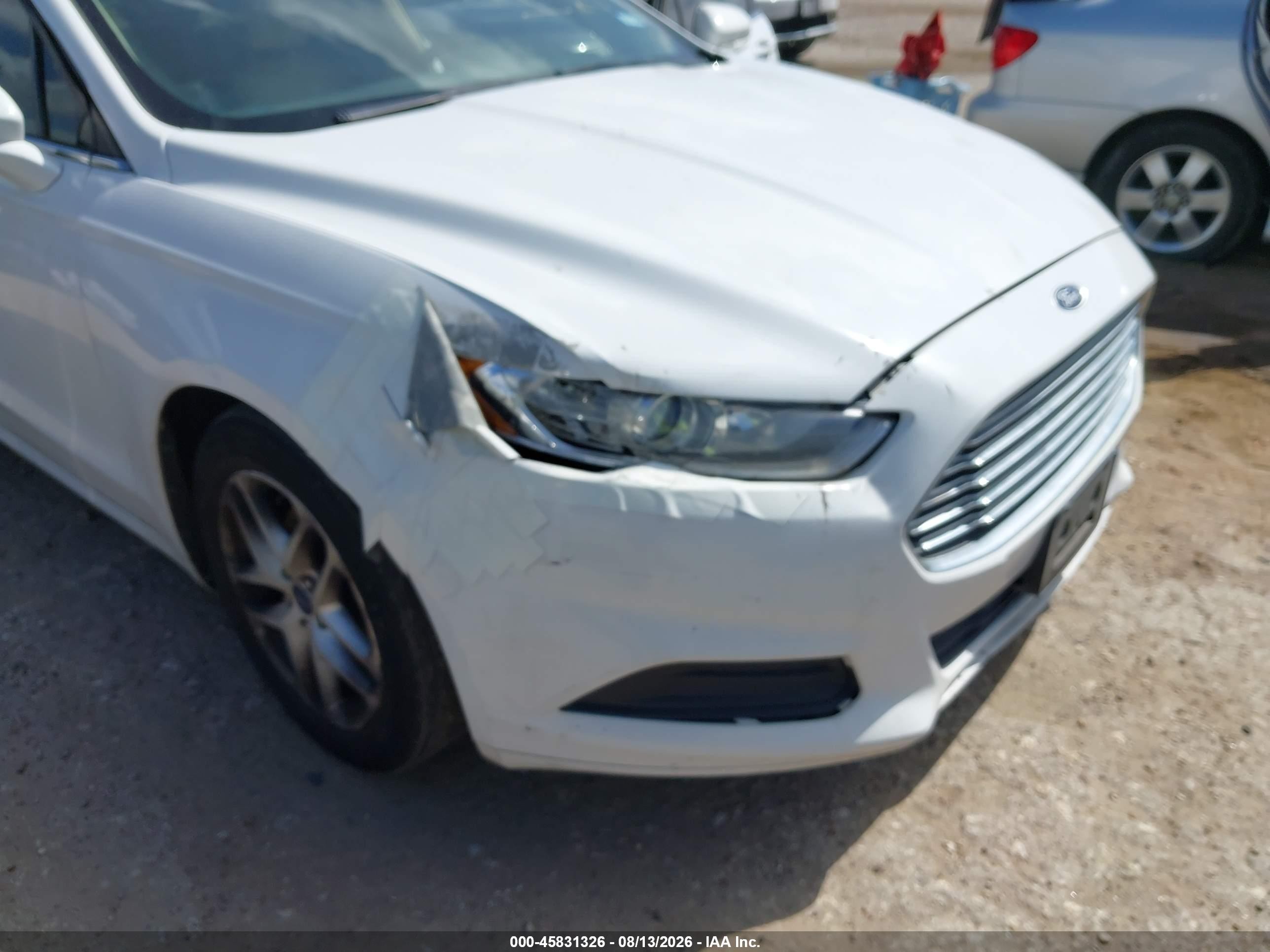 2014 Ford Fusion Se Белый vin: 3FA6P0H79ER207300