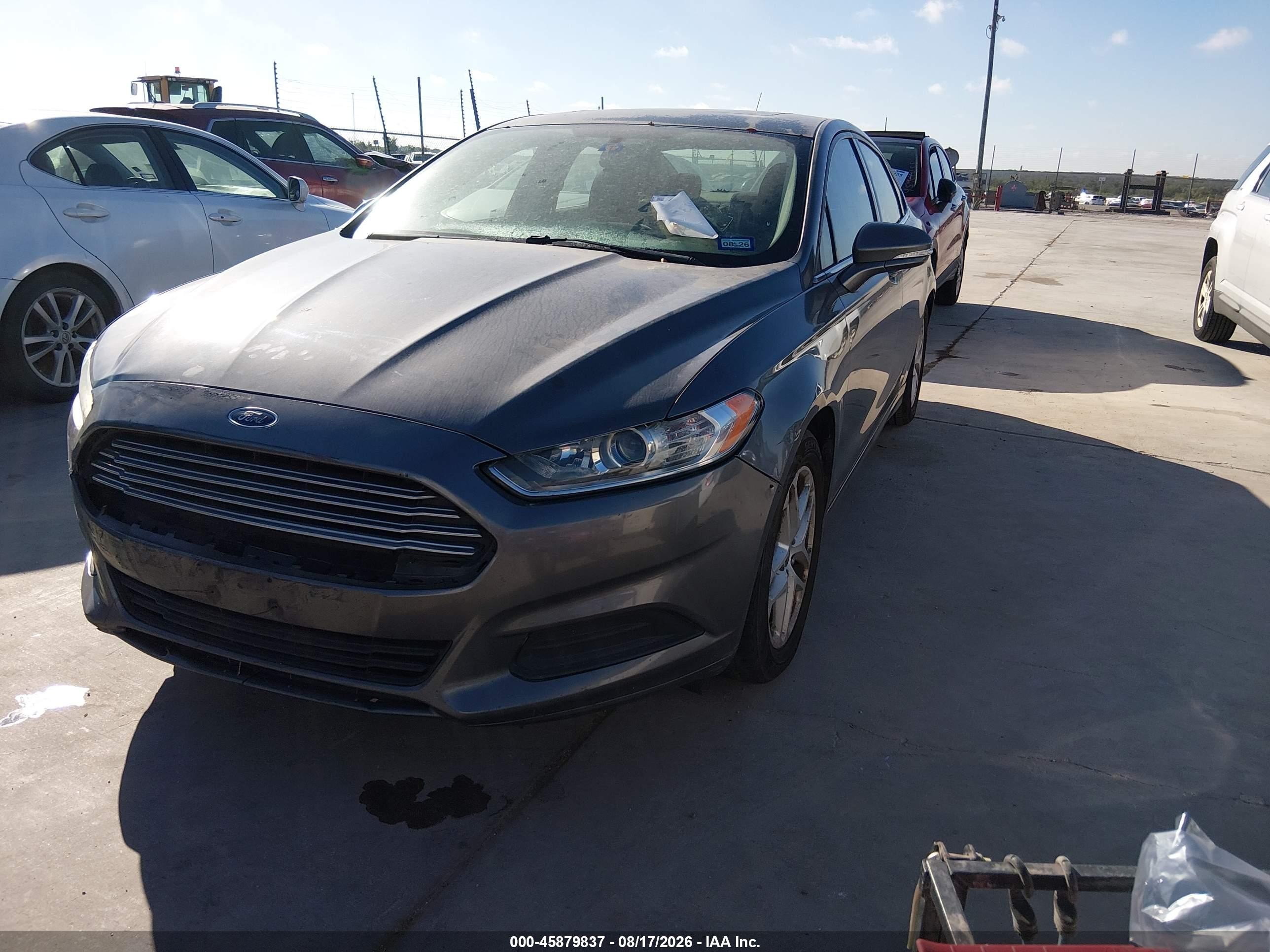 2014 Ford Fusion Se Серый vin: 3FA6P0H79ER251197