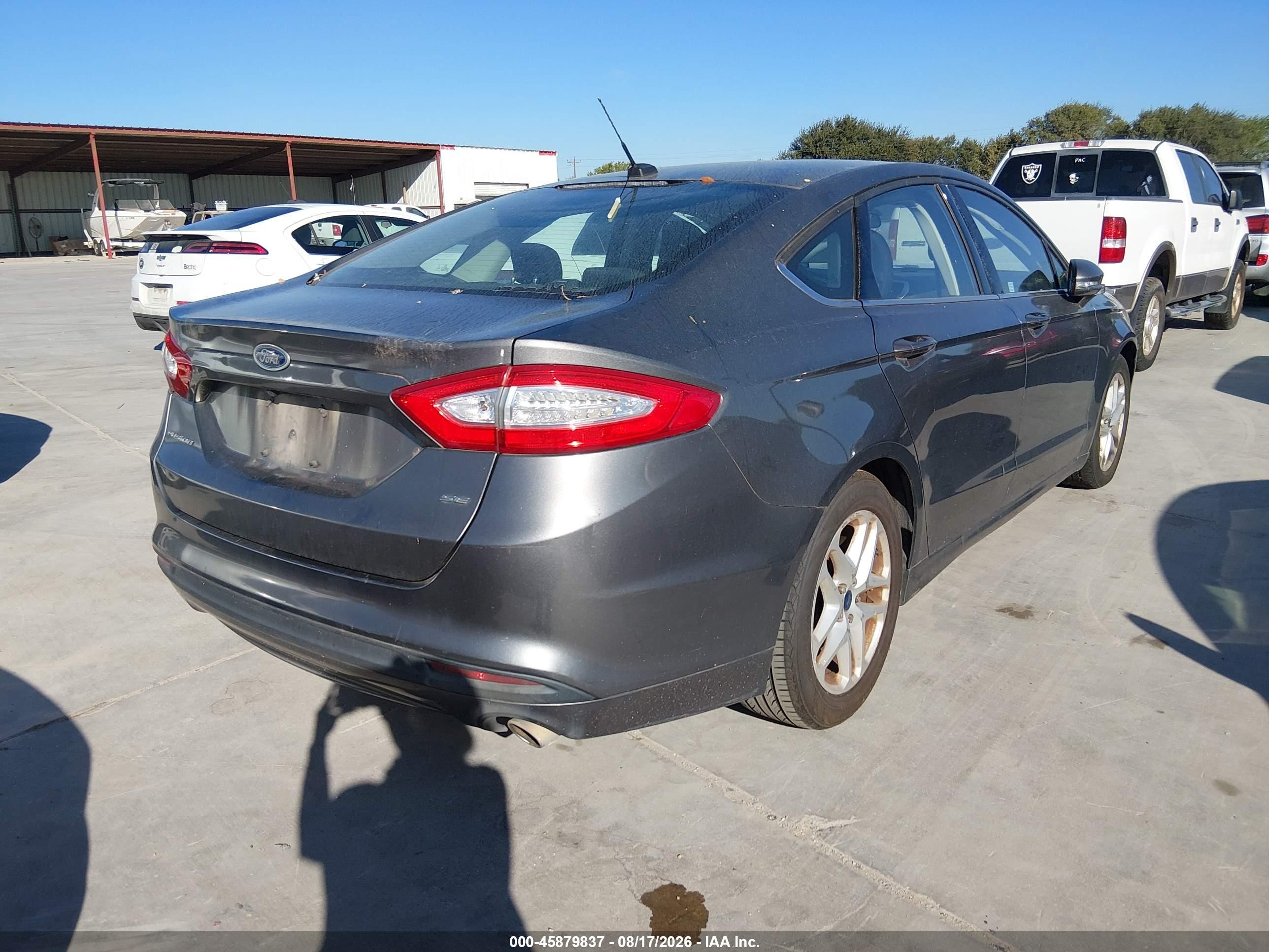 2014 Ford Fusion Se Серый vin: 3FA6P0H79ER251197