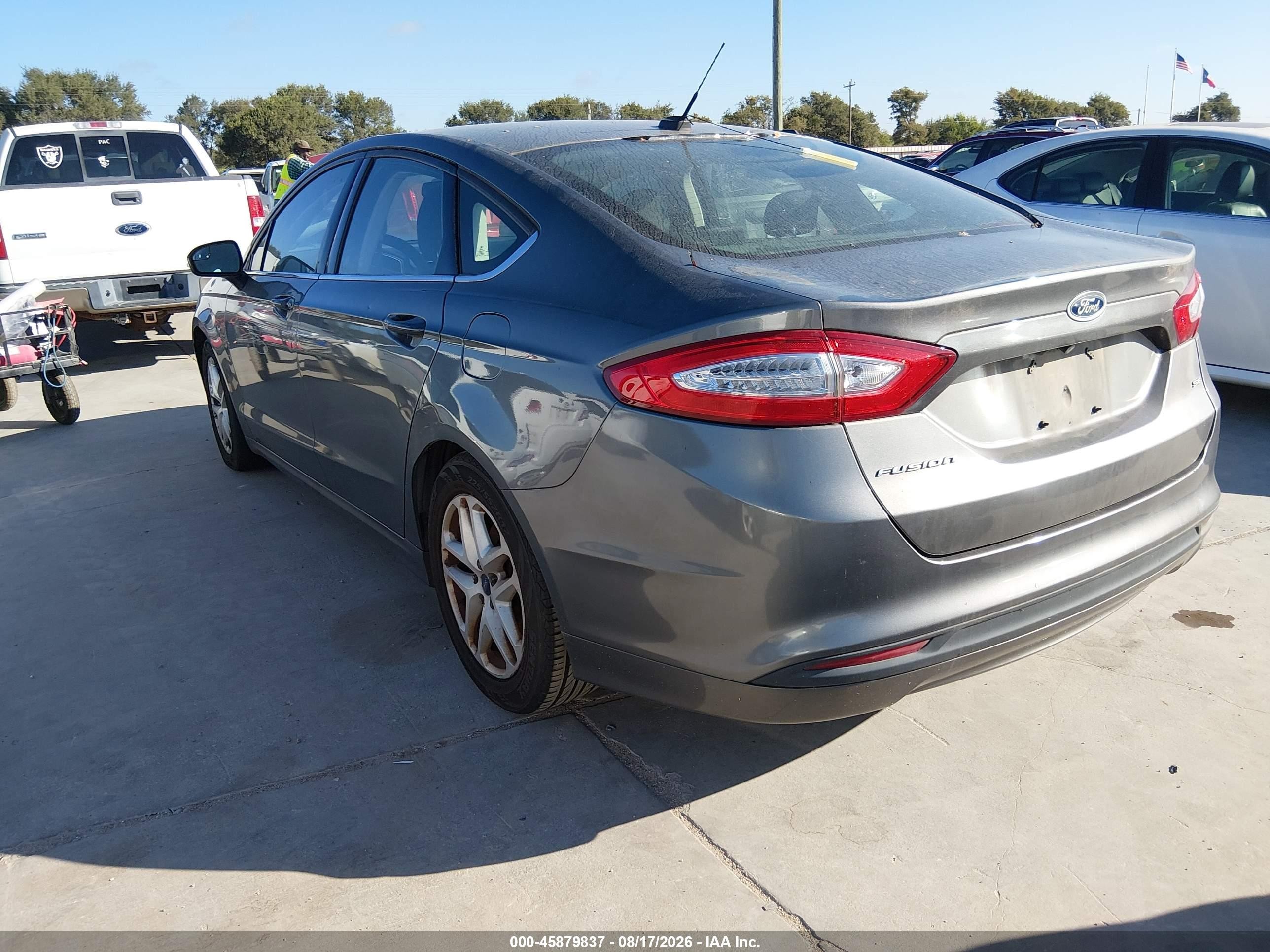 2014 Ford Fusion Se Серый vin: 3FA6P0H79ER251197