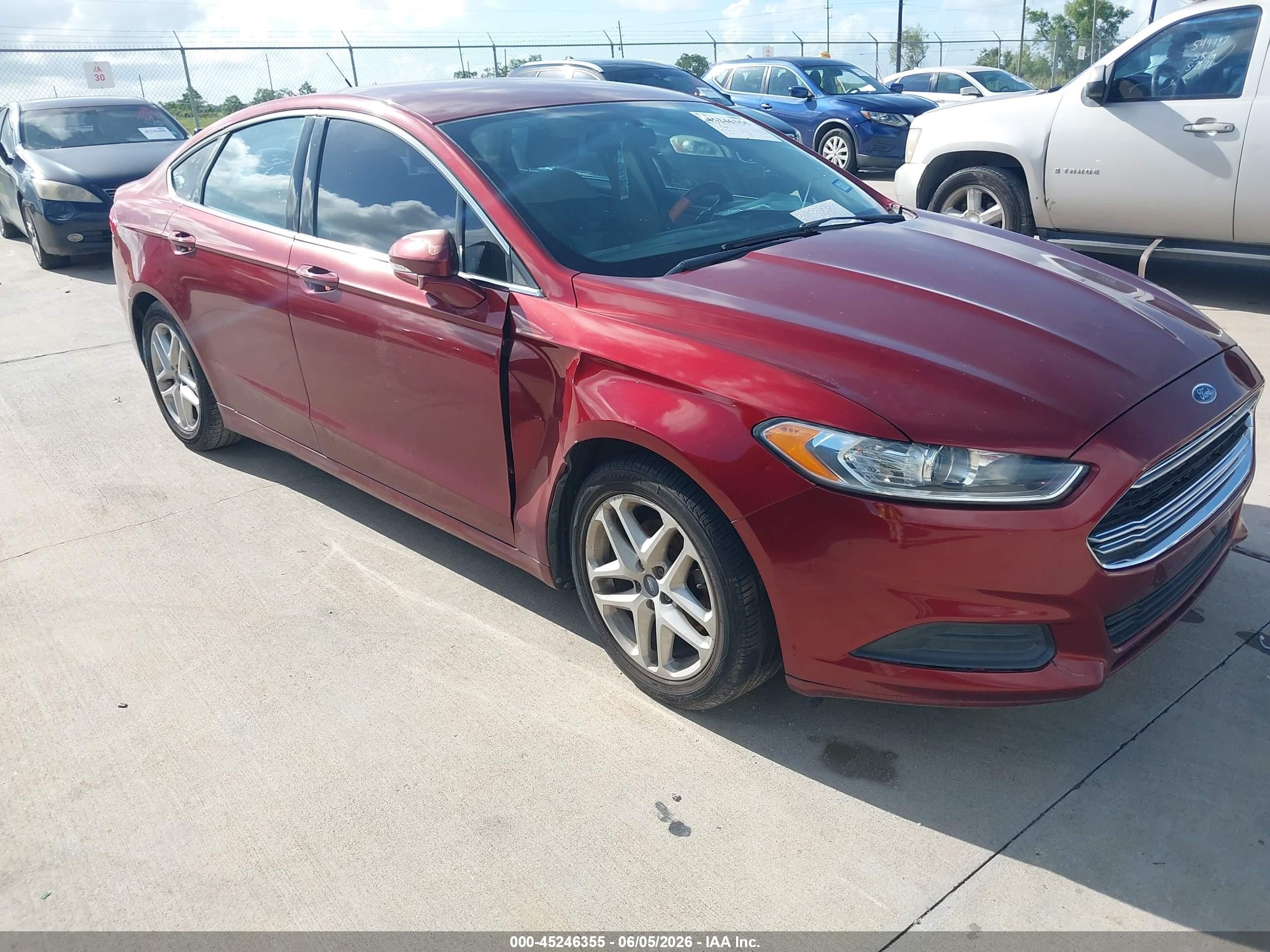 2014 Ford Fusion Se Orange vin: 3FA6P0H79ER251944