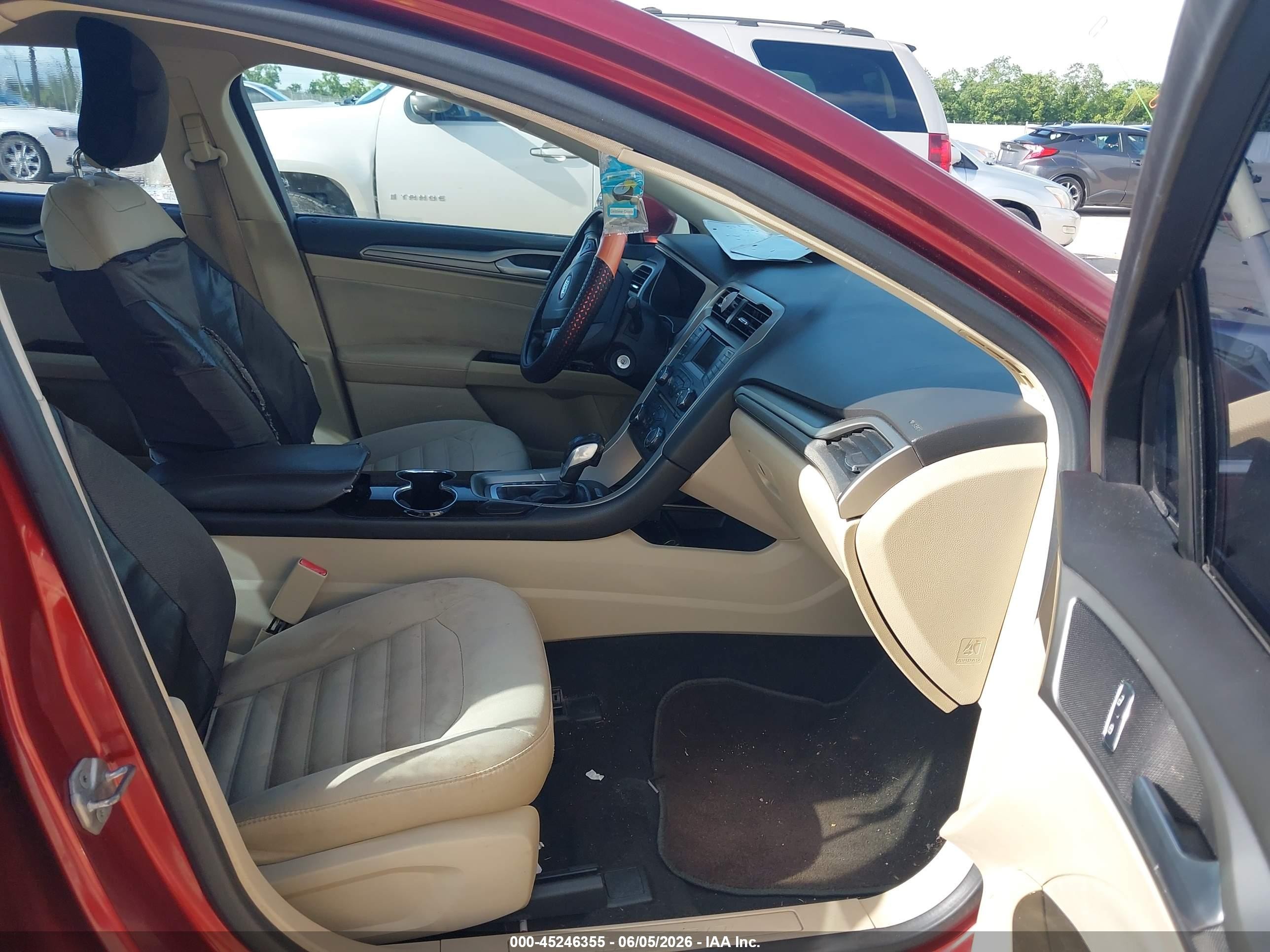 2014 Ford Fusion Se Orange vin: 3FA6P0H79ER251944