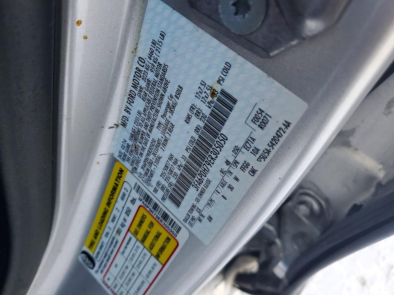 2014 Ford Fusion Se Silver vin: 3FA6P0H79ER305050