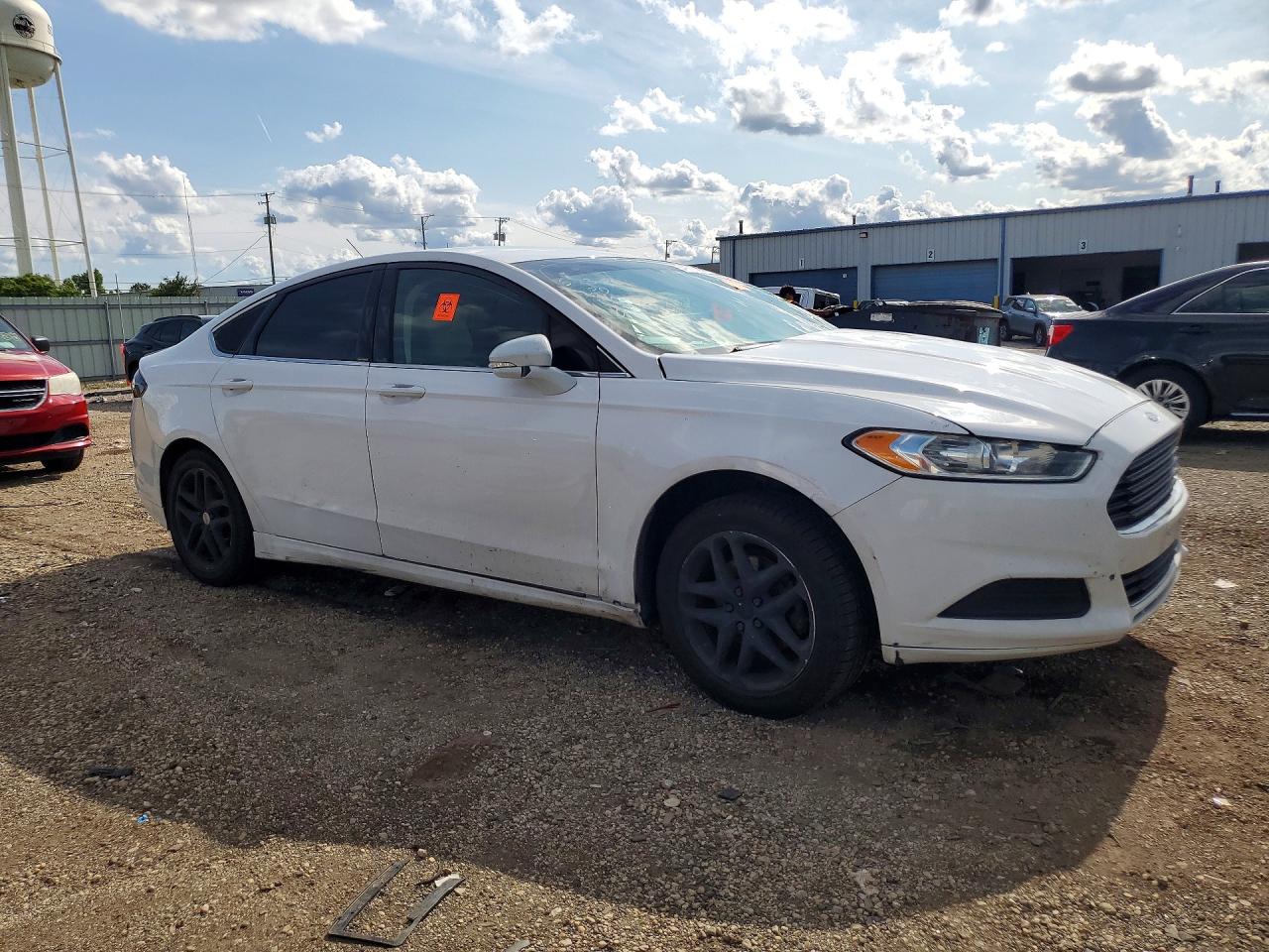 2014 Ford Fusion Se White vin: 3FA6P0H79ER322799
