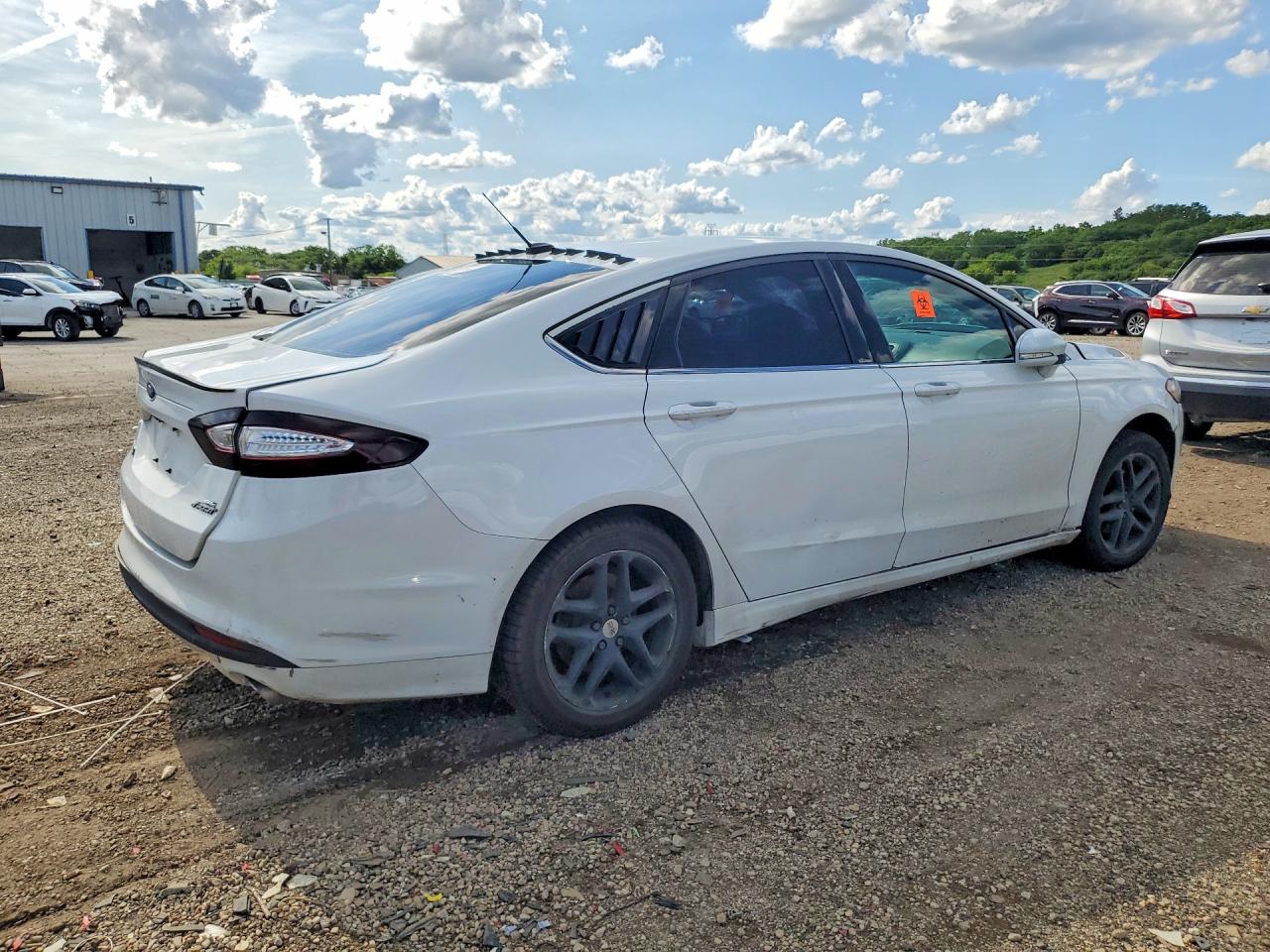 2014 Ford Fusion Se White vin: 3FA6P0H79ER322799