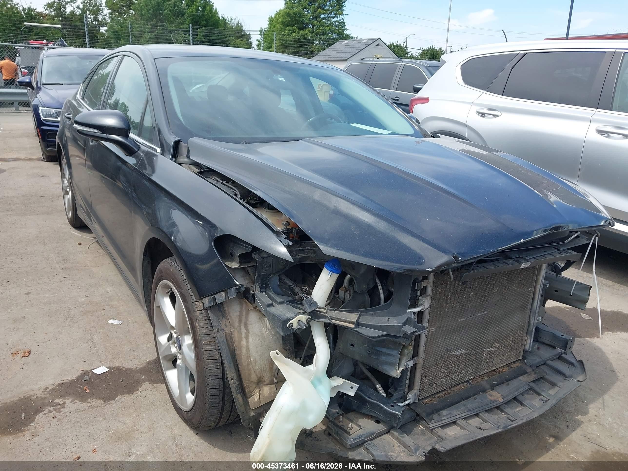 2014 Ford Fusion Se Черный vin: 3FA6P0H79ER349548