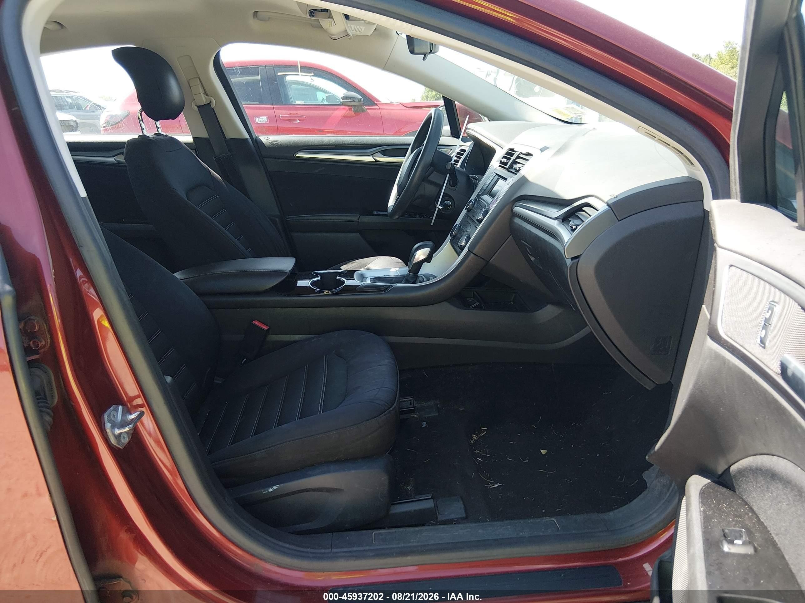 2014 Ford Fusion Se Red vin: 3FA6P0H79ER351901