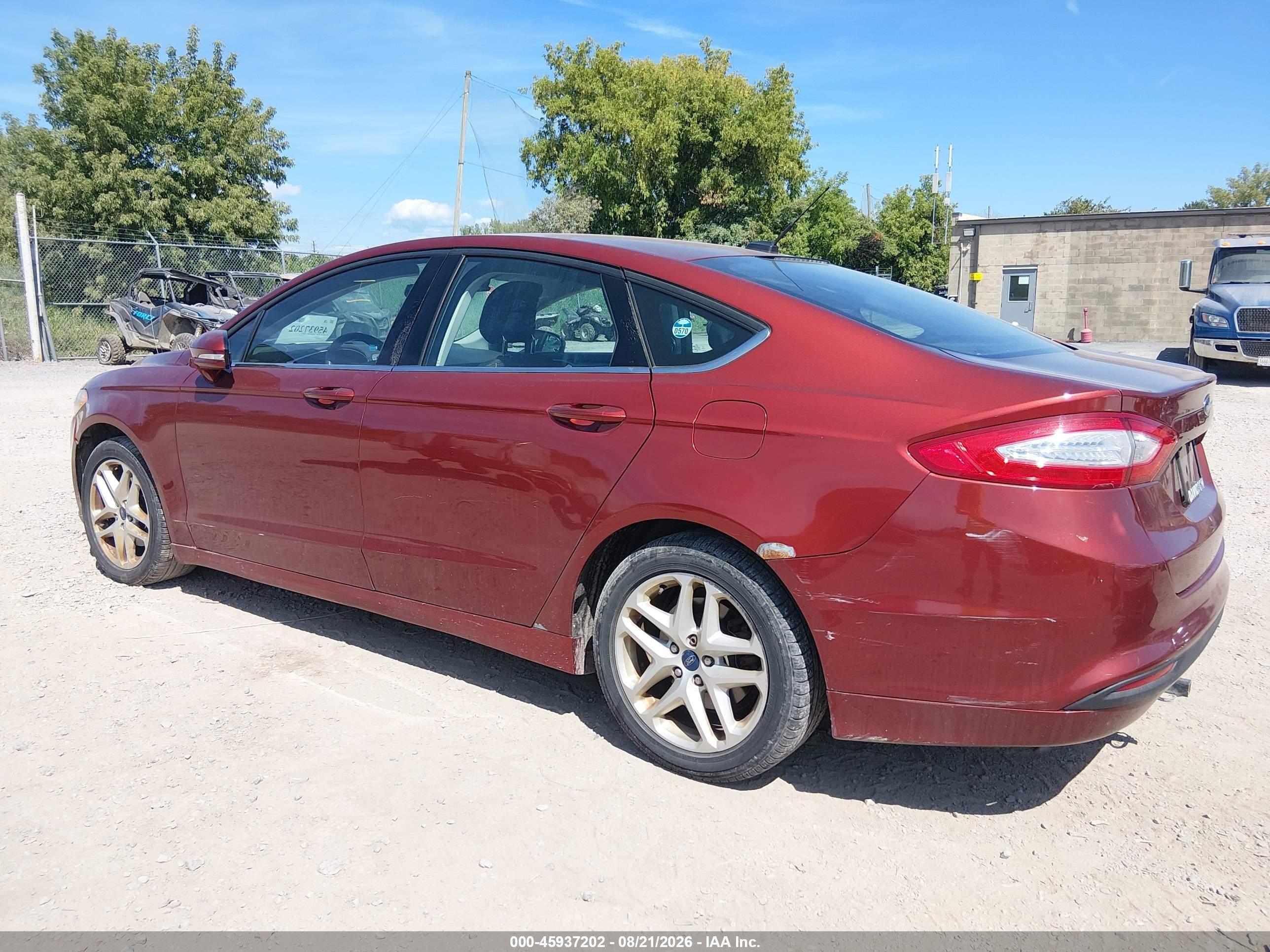 2014 Ford Fusion Se Red vin: 3FA6P0H79ER351901