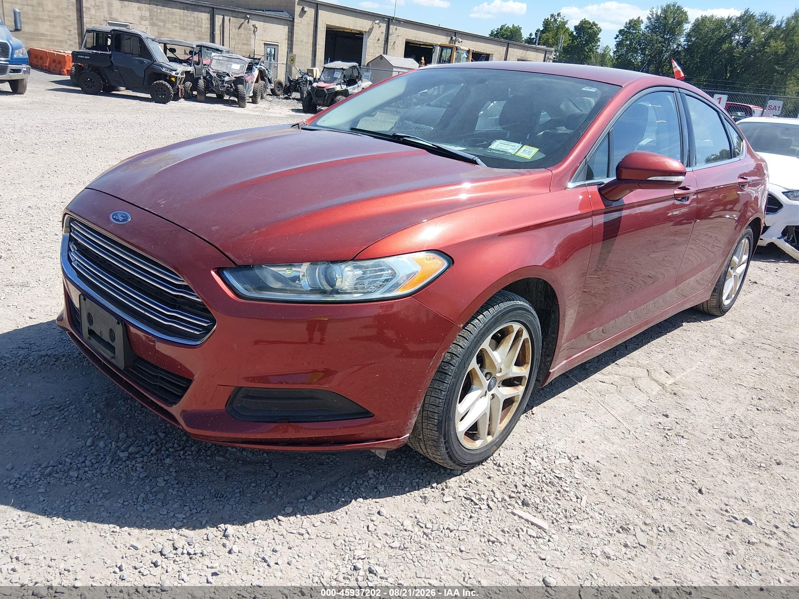 2014 Ford Fusion Se Red vin: 3FA6P0H79ER351901